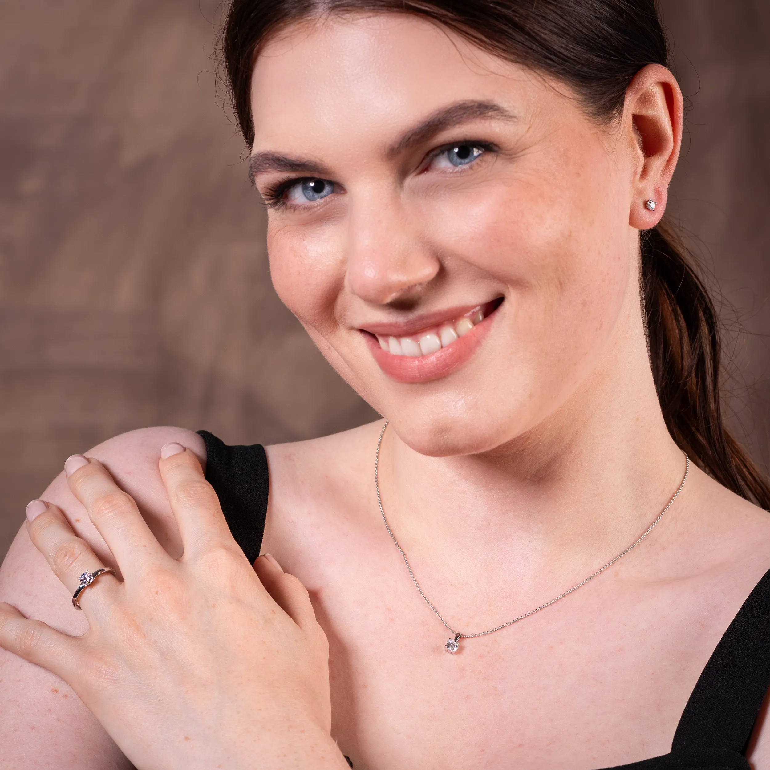 Gold Diamant 4er Krappenfassung Solitär - Klassiker