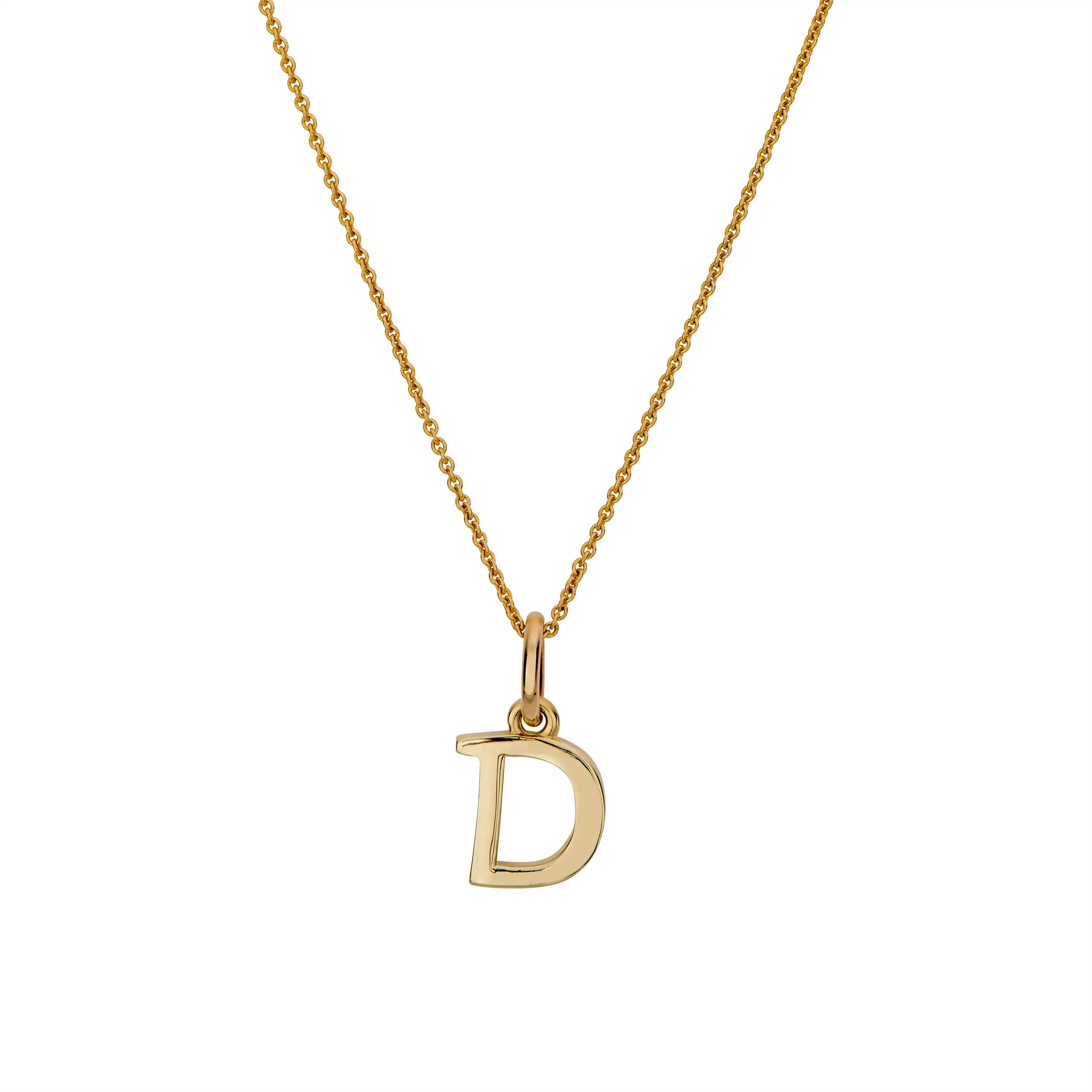 Gold Anhänger Initial D - Buchstaben