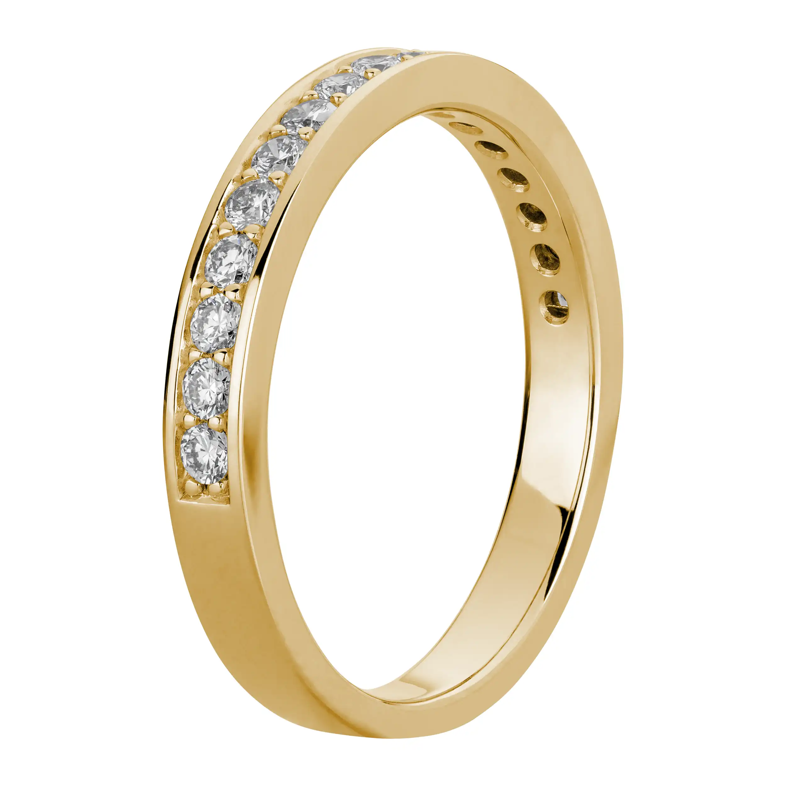 Gold Ring Diamant 0,43ct Memoire  - Klassiker
