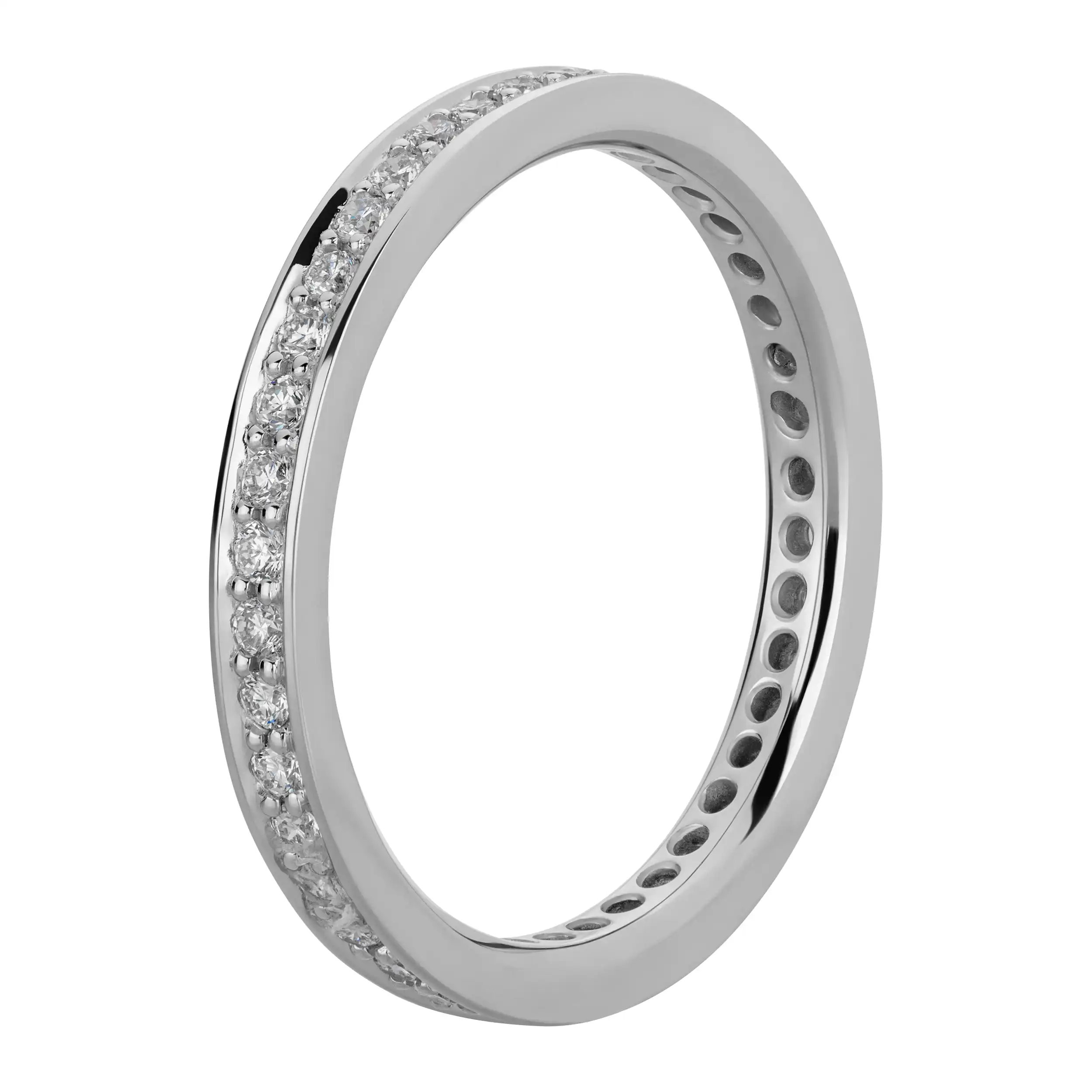 Gold Ring Diamant 0,49ct Memoire  - Klassiker
