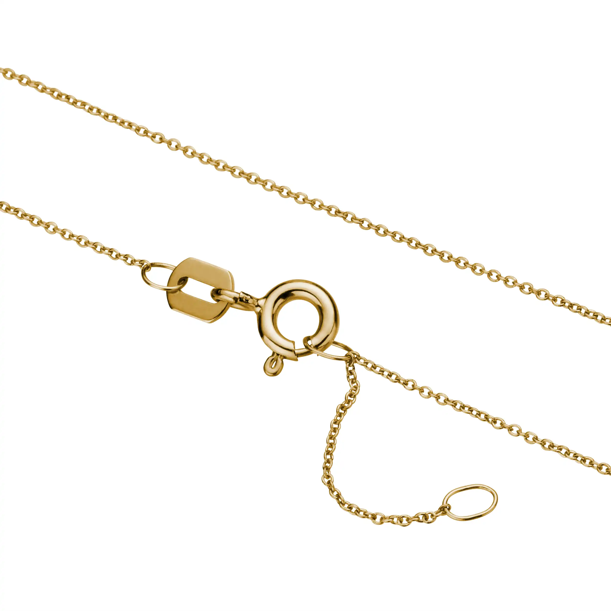 9 Karat Gold Kette mit Federring