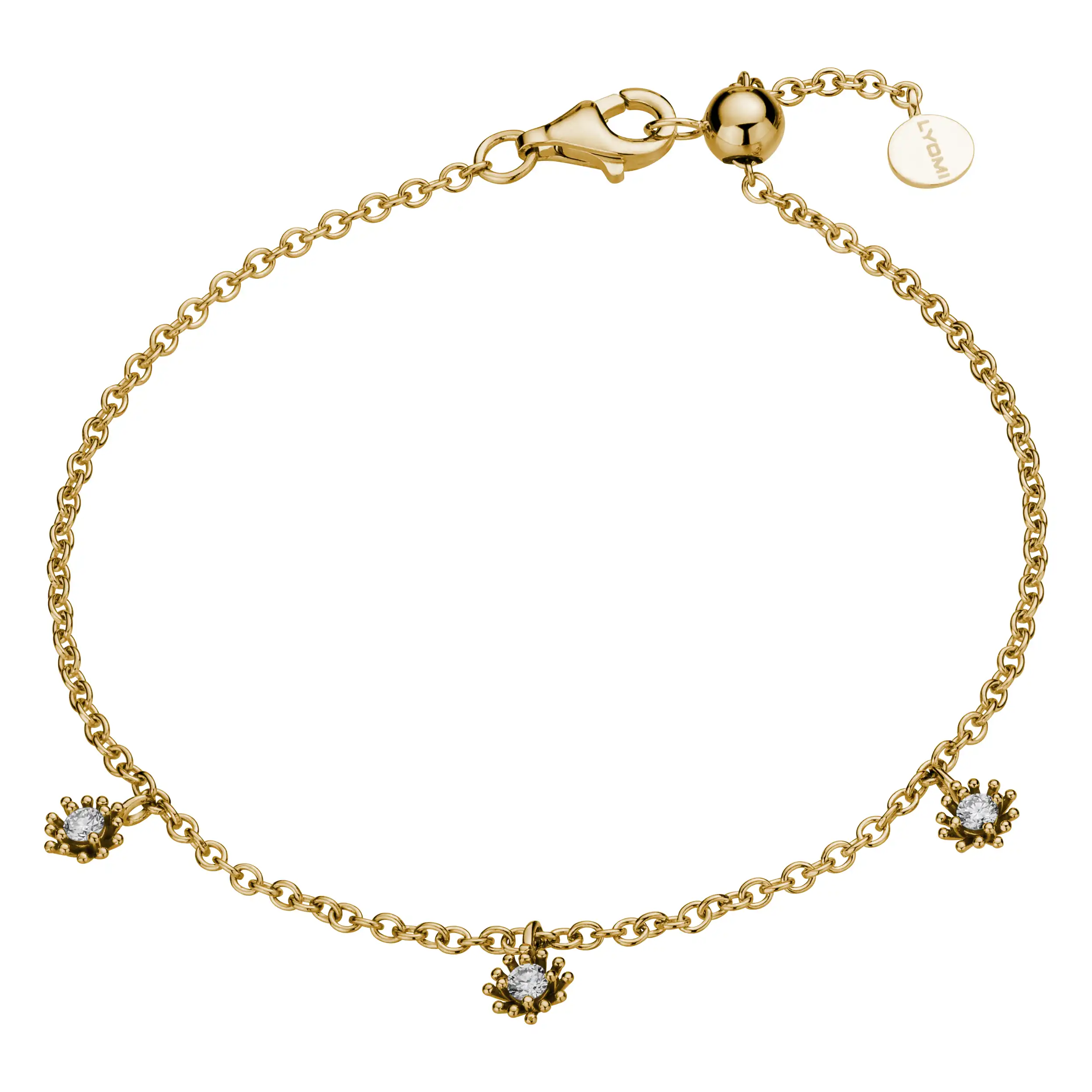 Gold Armband Diamant 0,12ct Runa - Floral