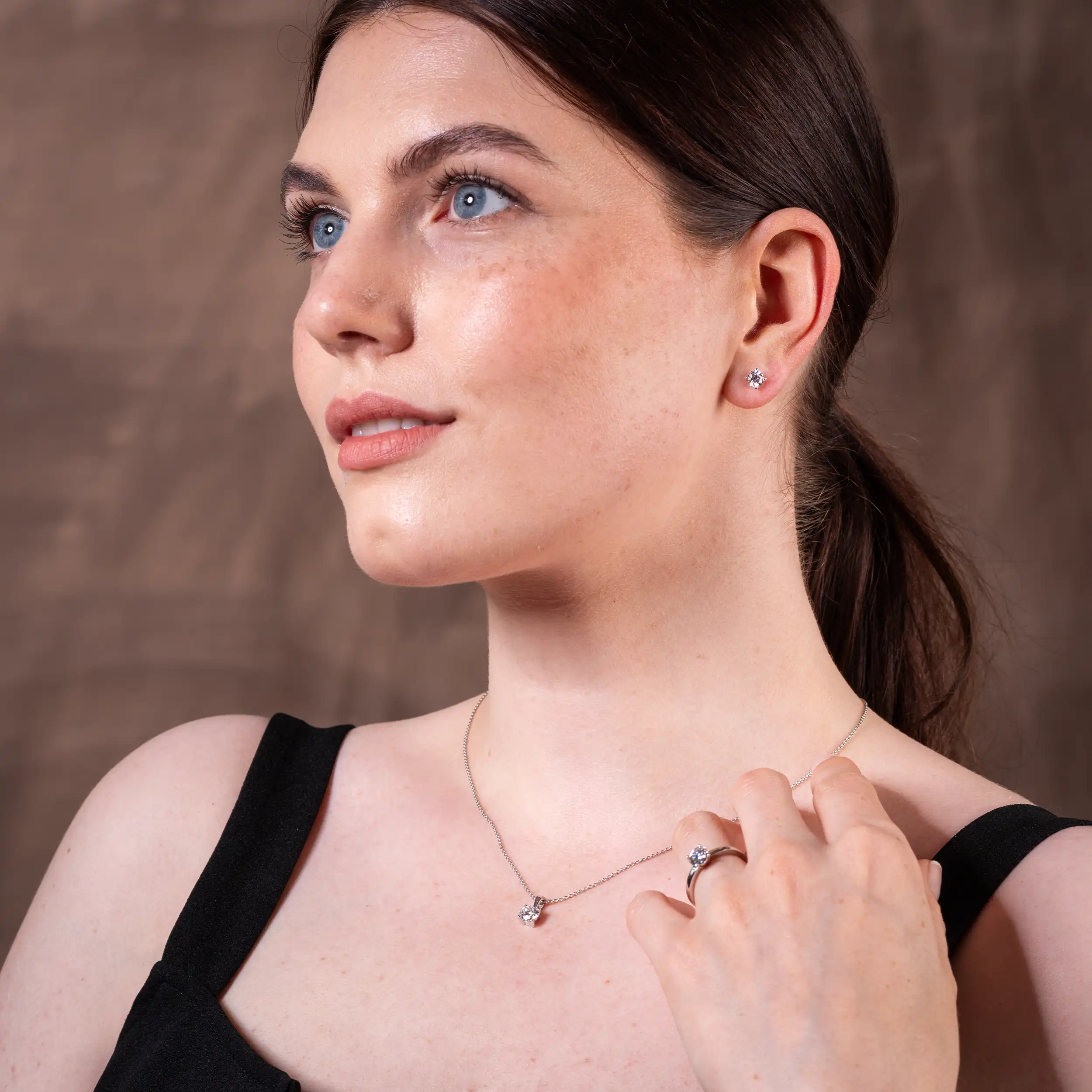 Gold Diamant 4er Krappenfassung Solitär - Klassiker