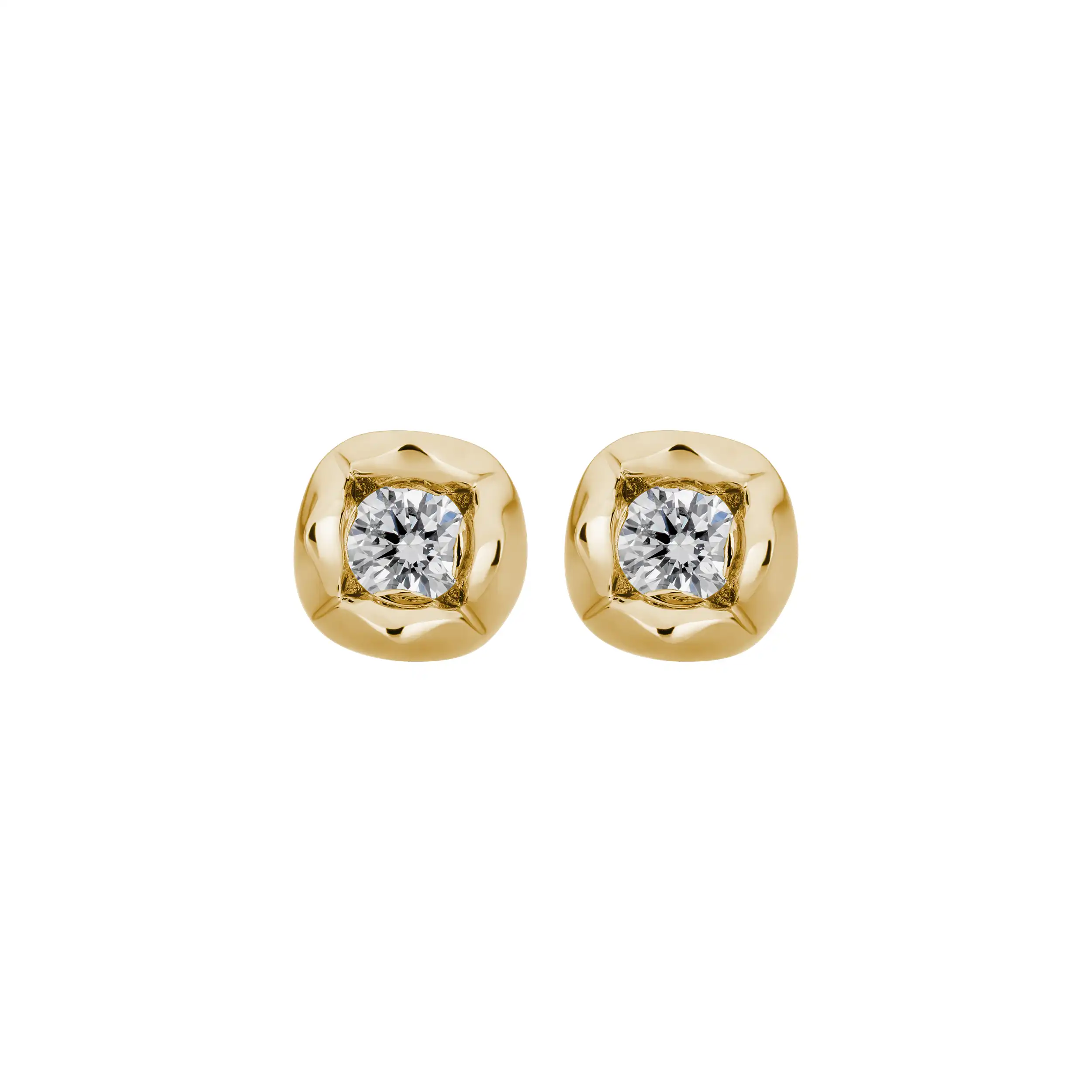Gold Ohrschmuck Diamant 0,10ct Zehra - Floral
