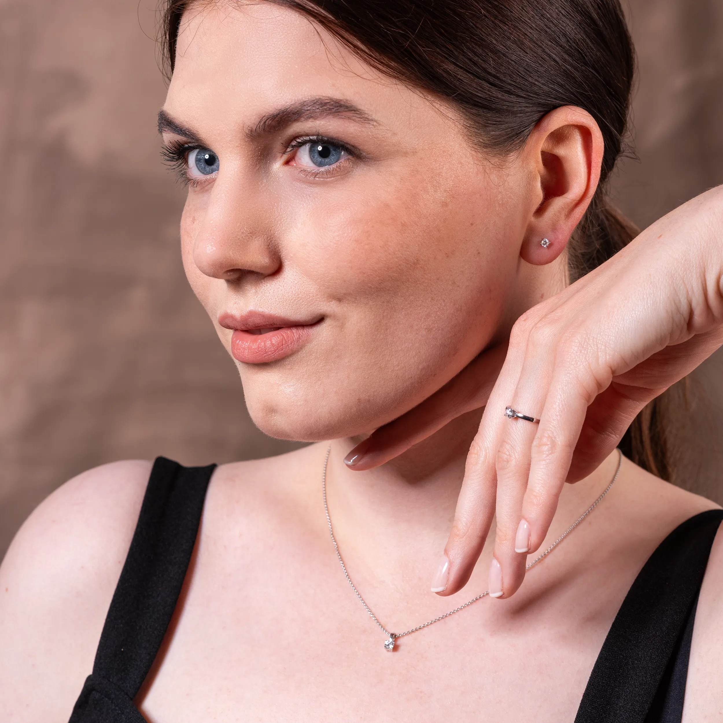 Gold Diamant 4er Krappenfassung Solitär - Klassiker