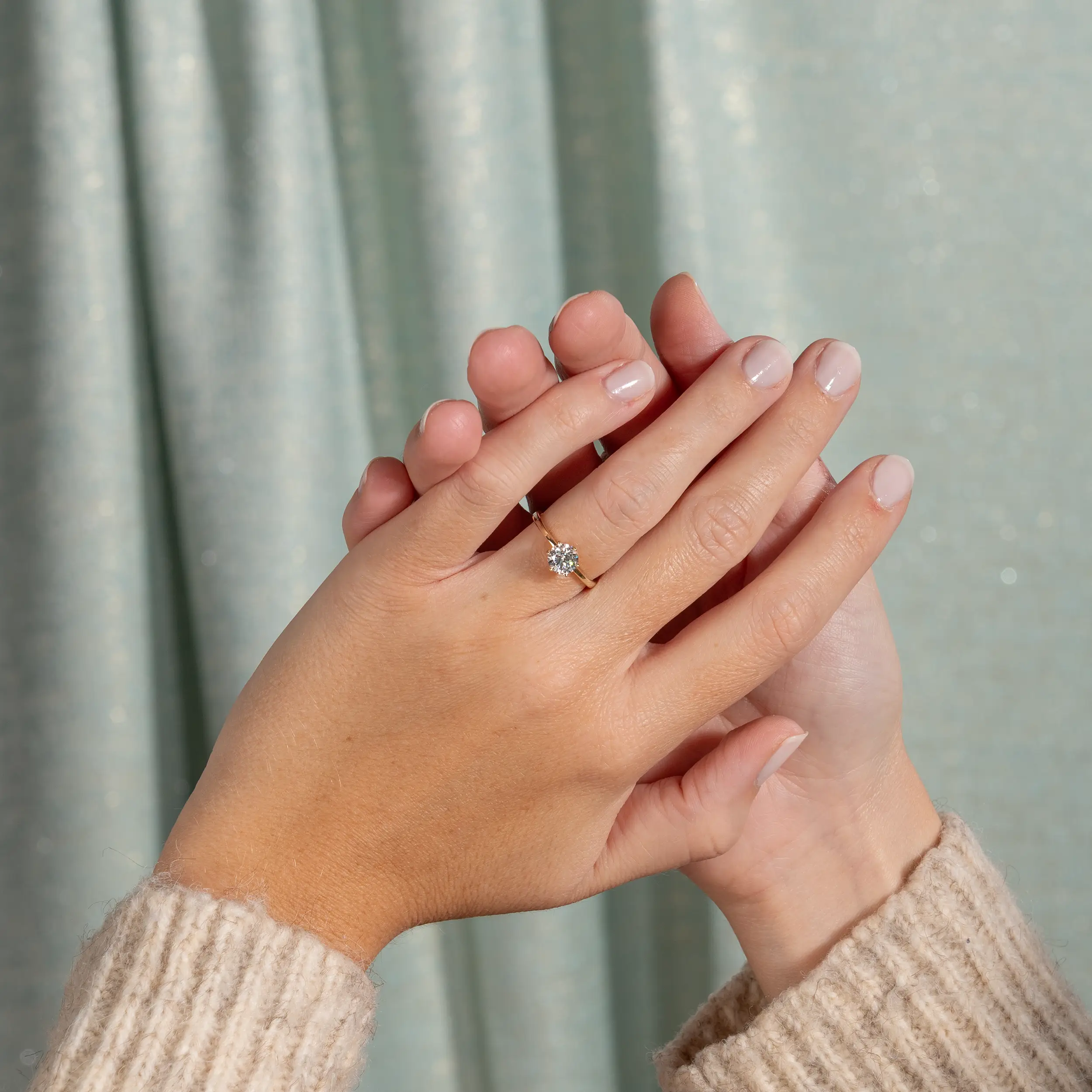 Gold Ring Diamant 0.5ct Solitaire