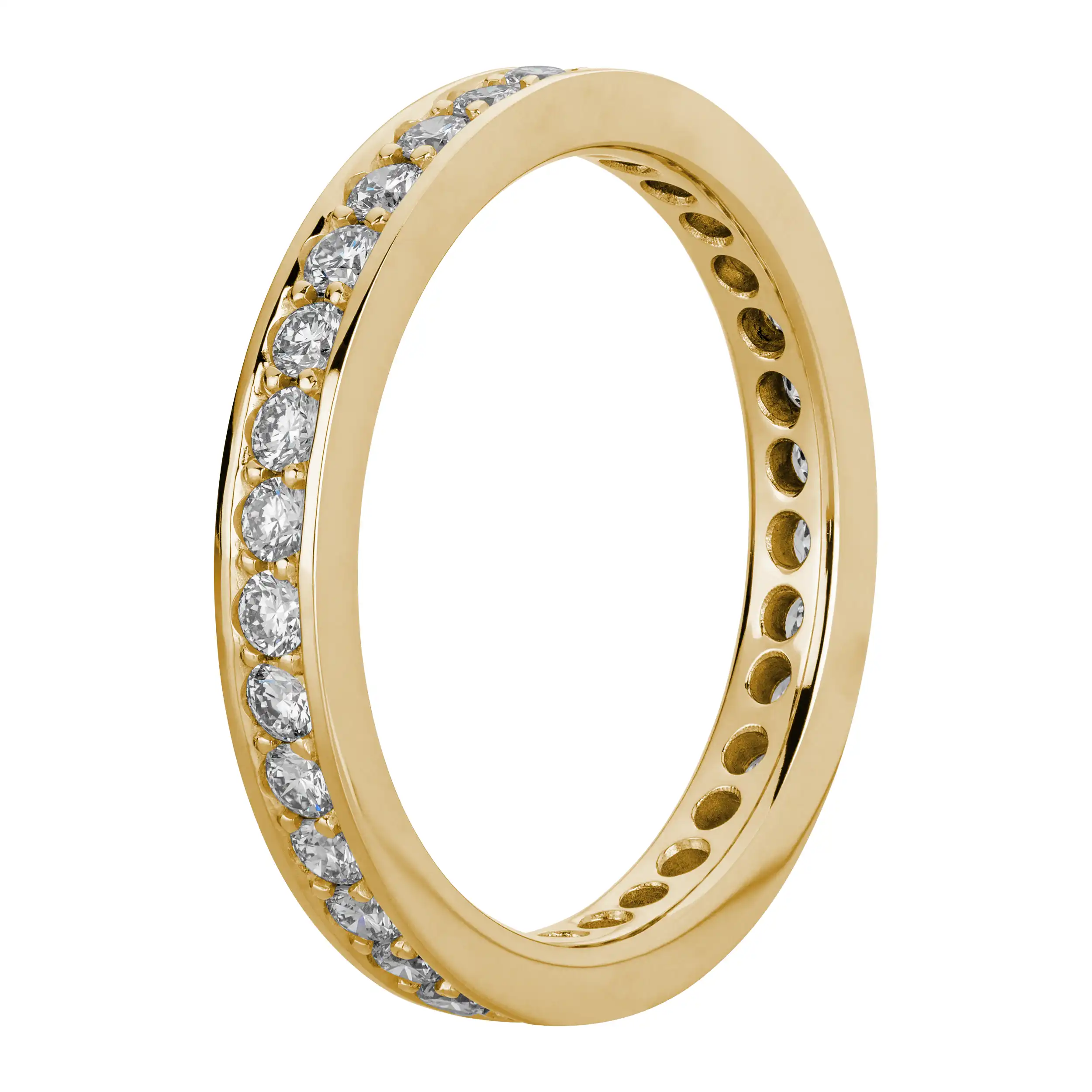 Gold Ring Diamant 0,90ct Memoire  - Klassiker