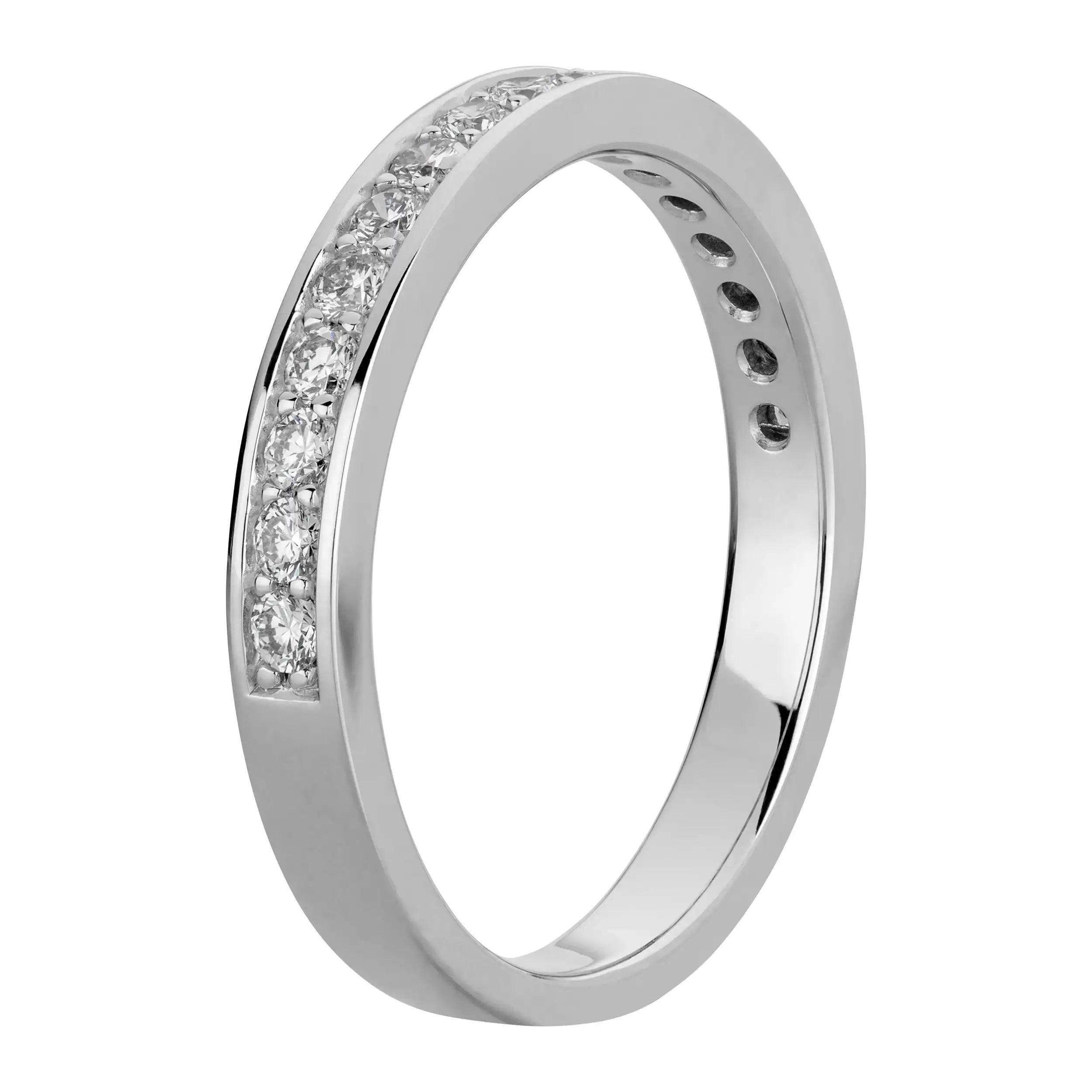 Gold Ring Diamant 0,43ct Memoire  - Klassiker