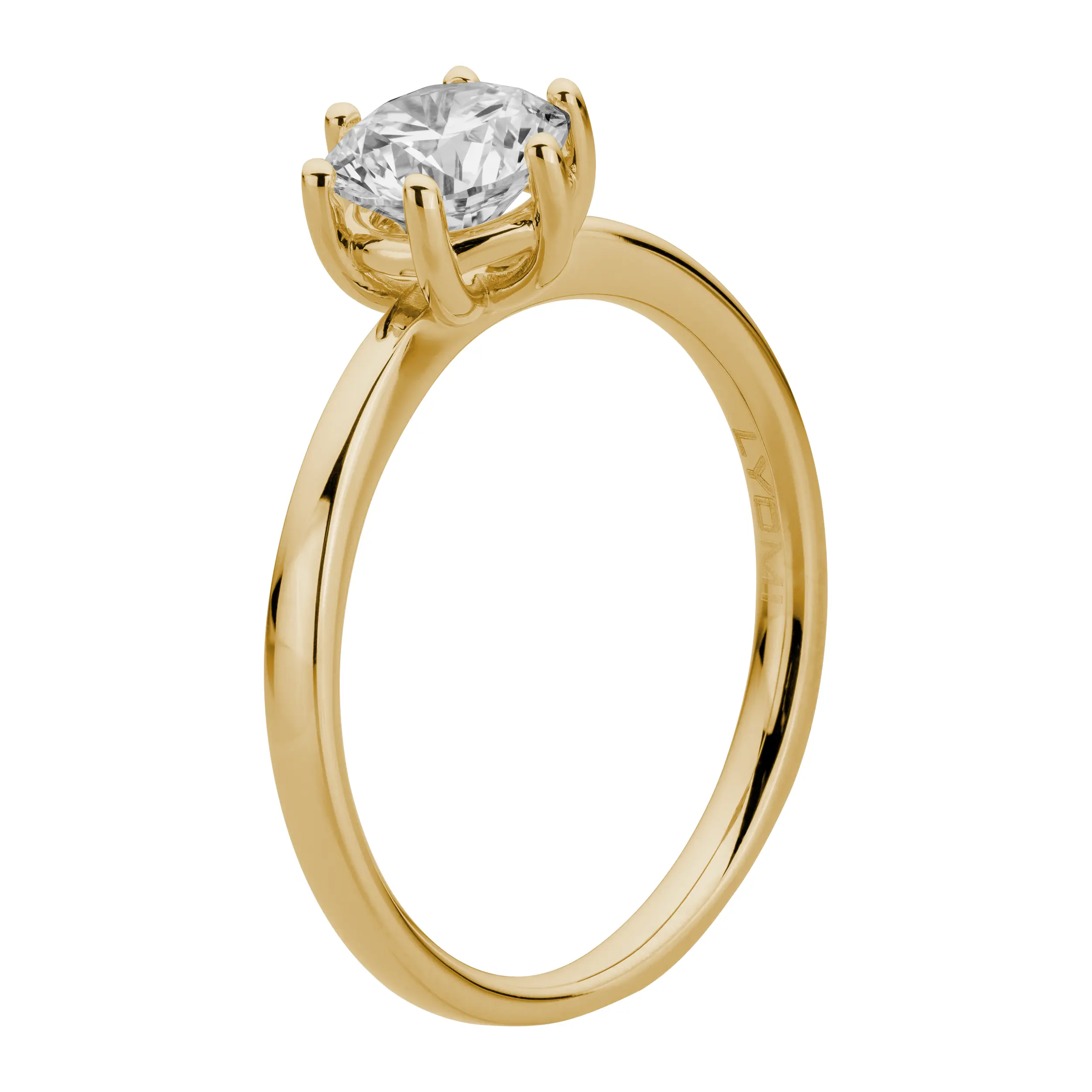 Gold Ring Diamant 1.0ct 6er Stotzen Solitaire