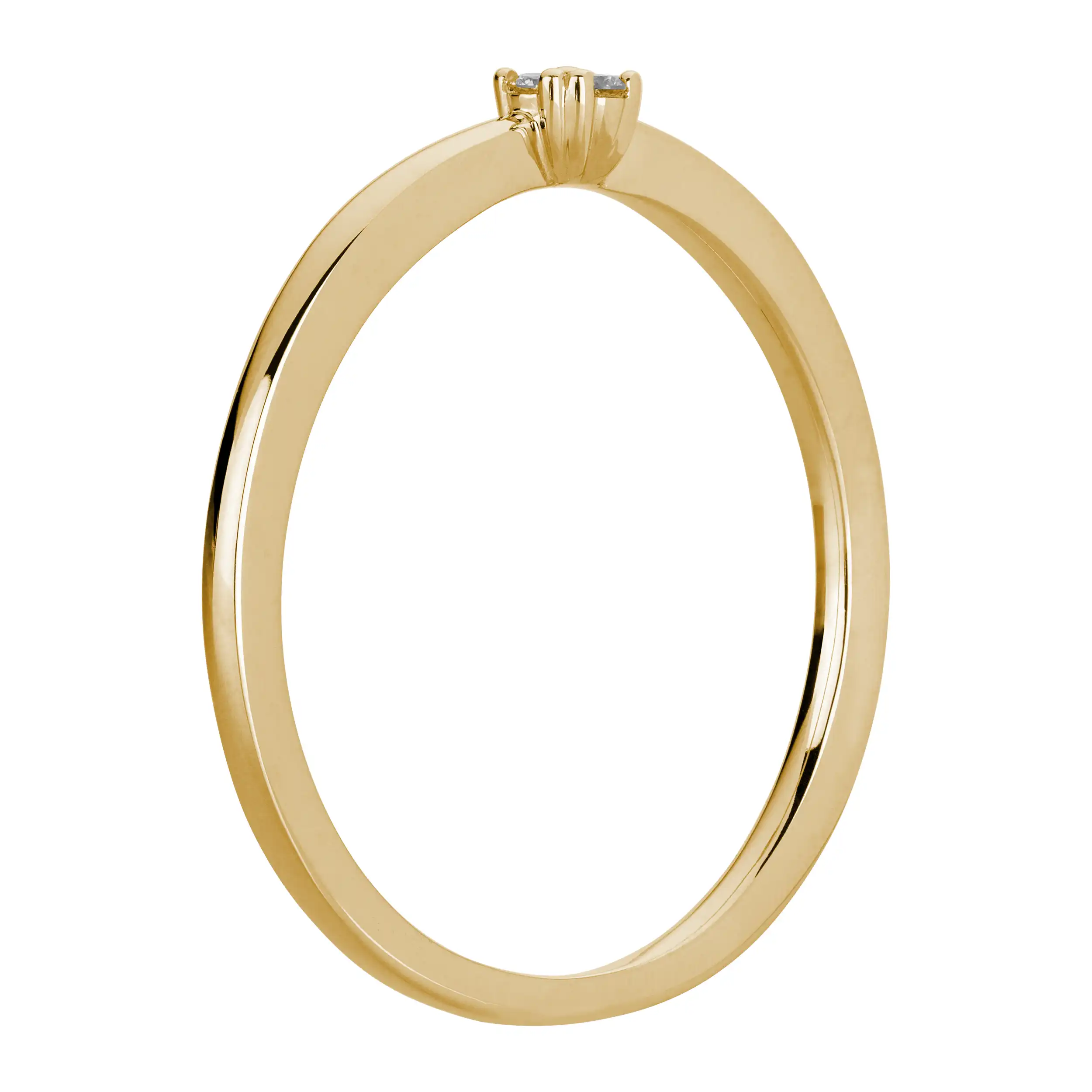 Gold Ring Diamant 0,045ct Little Flower - Klassiker