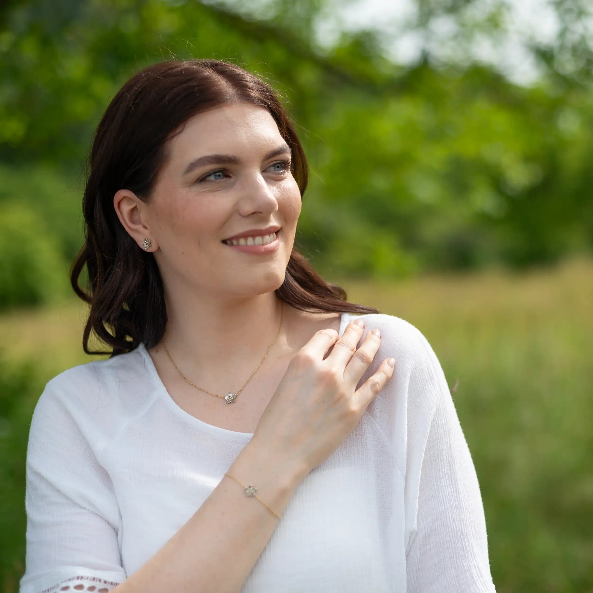 Gold Diamant Kirschblüte - Floral