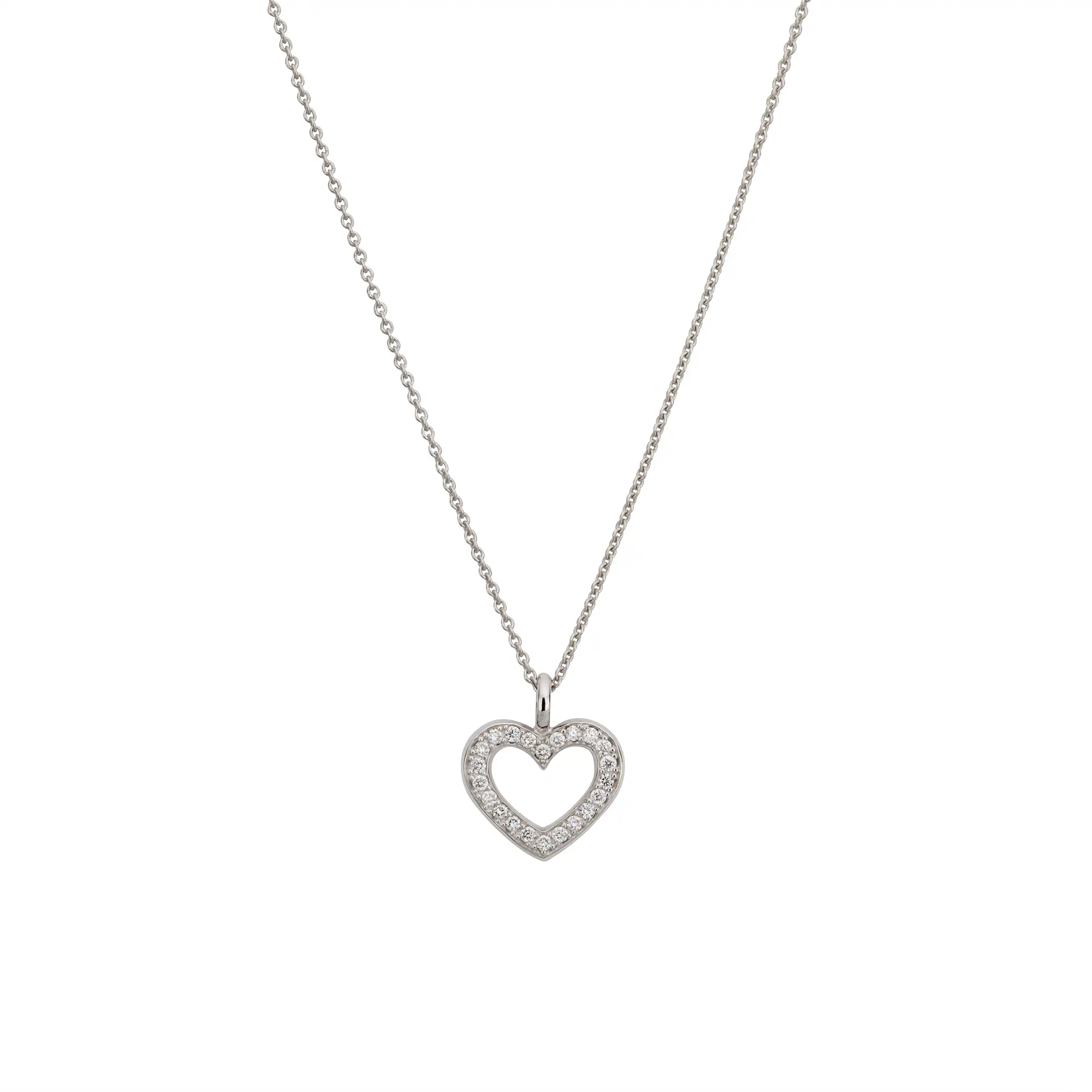 Gold Anhänger Herz Diamant 0,18ct - Symbole