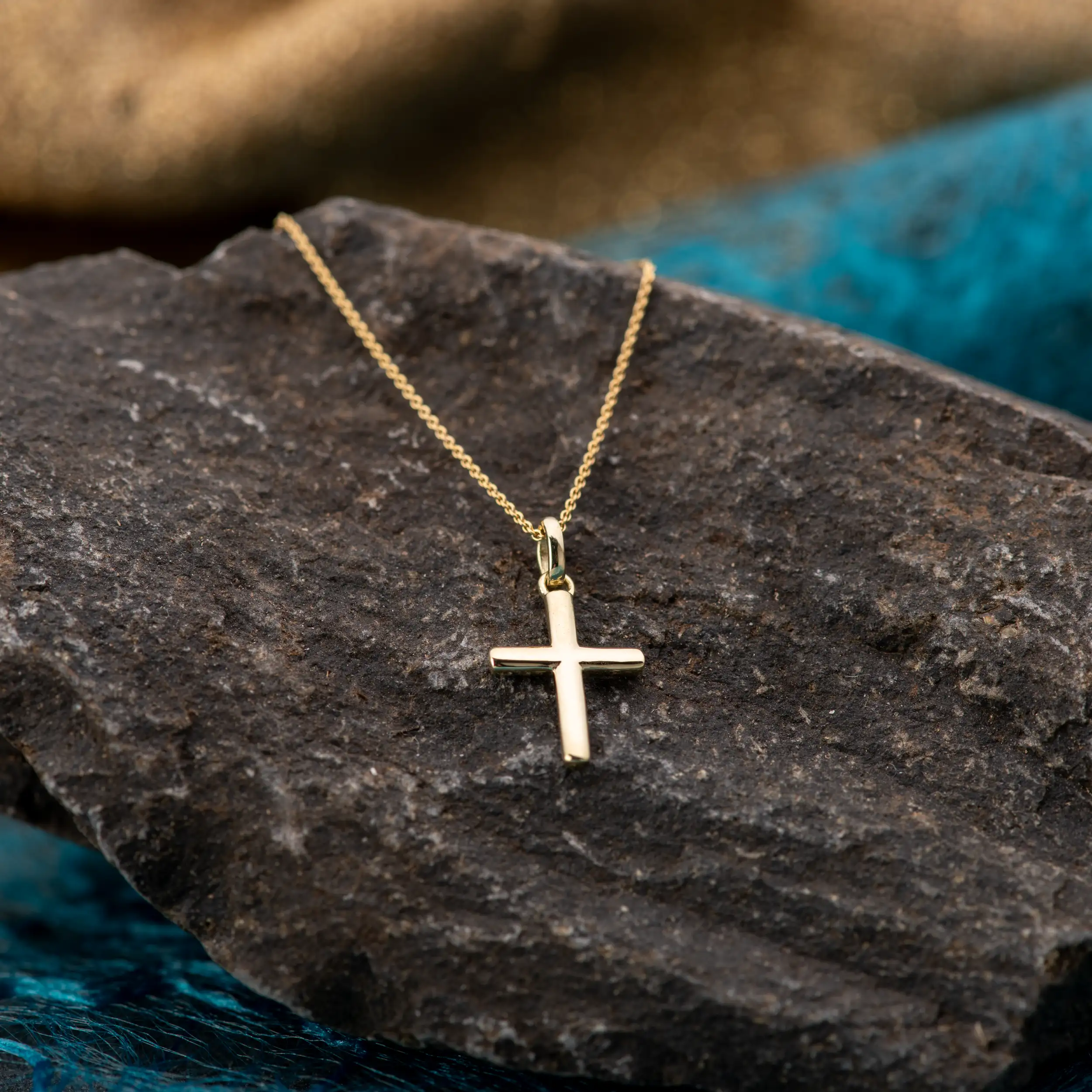 Gold Anhänger Kreuz - Symbole