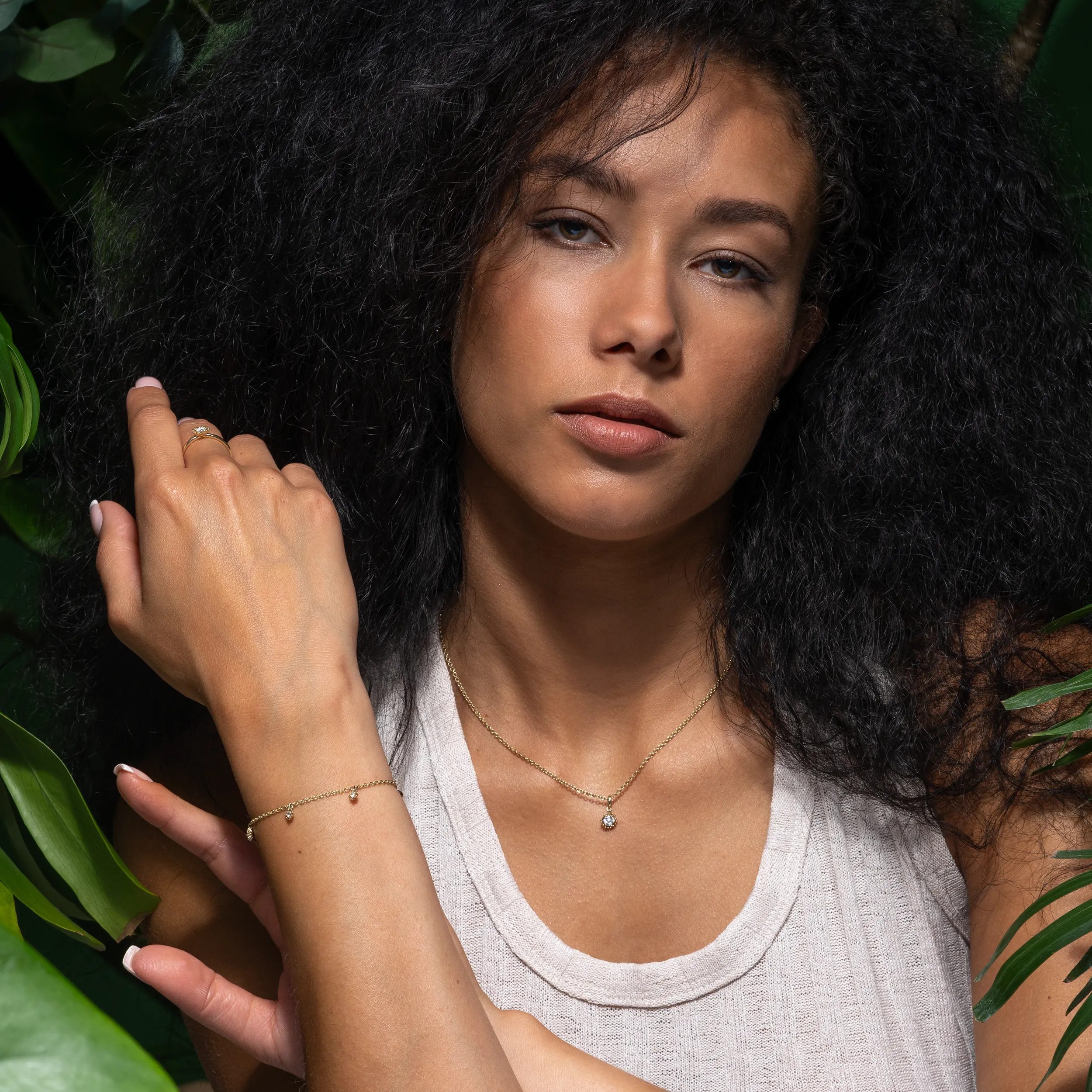 Gold Diamant Runa - Floral