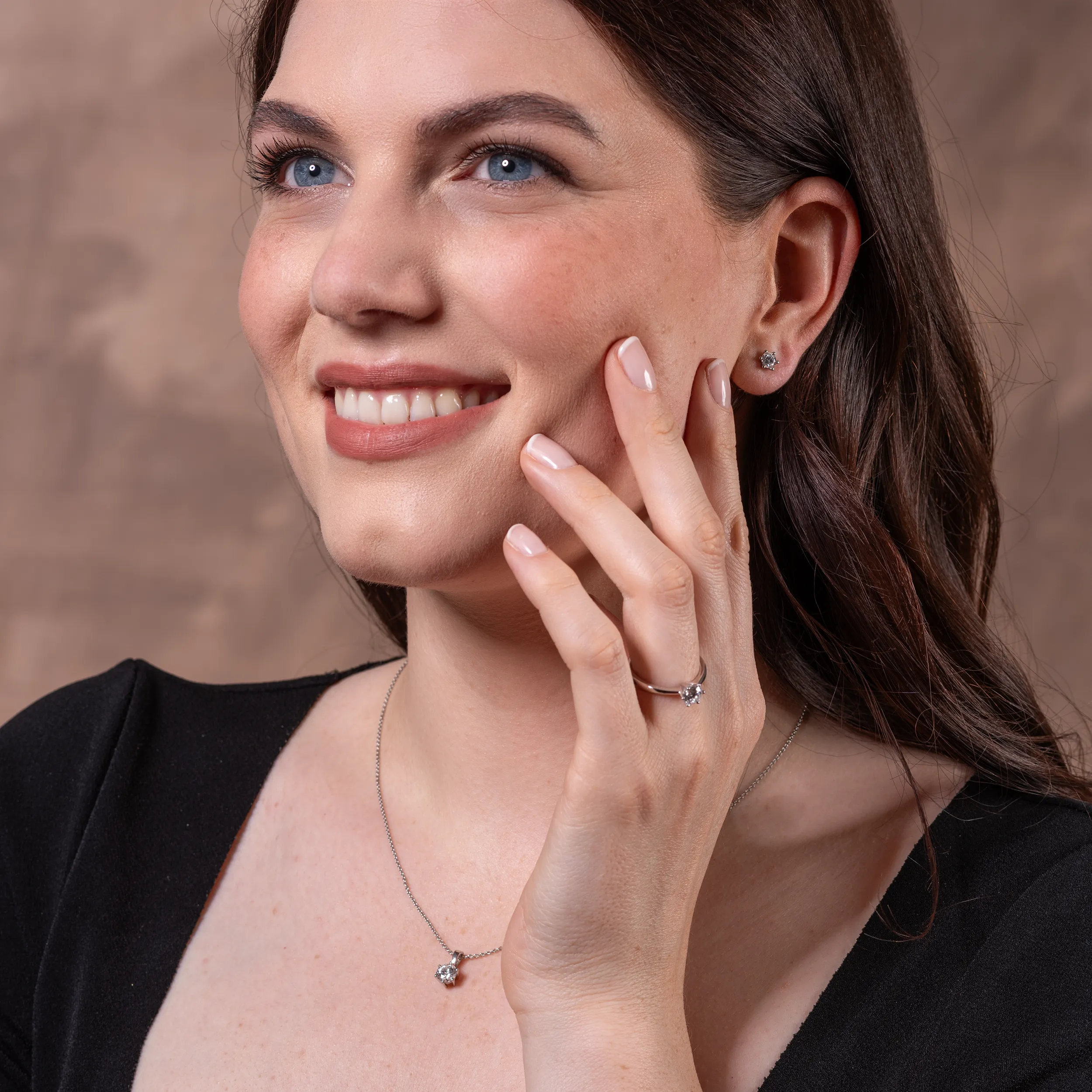 Gold Diamant 6er Krappenfassung Solitär - Klassiker