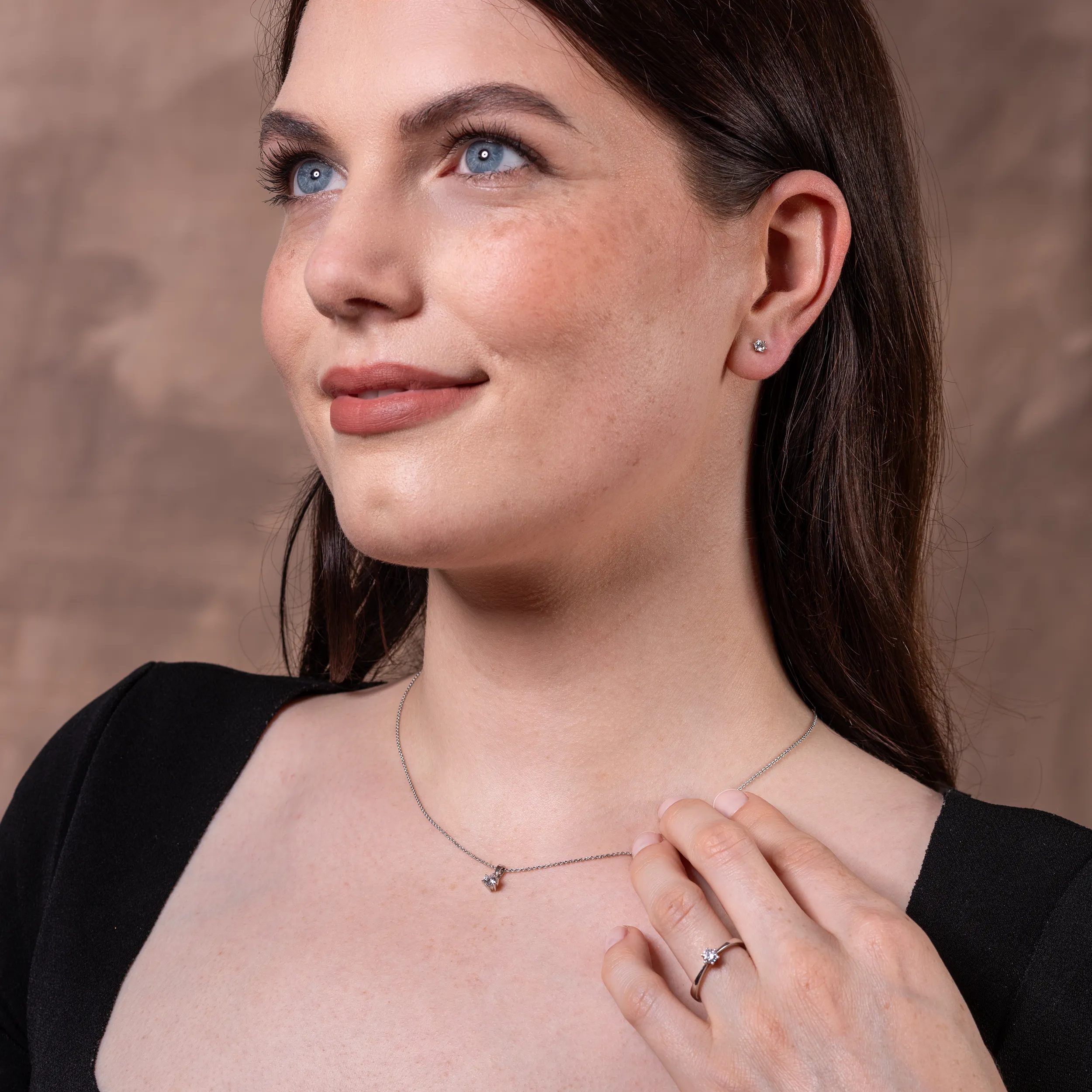 Gold Diamant 6er Krappenfassung Solitär - Klassiker