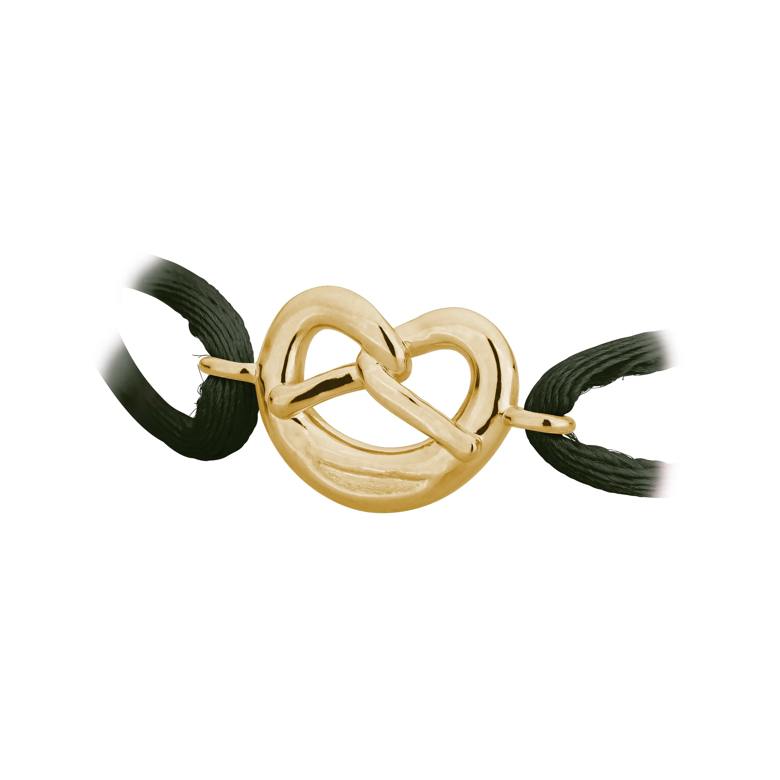 Gold Brezel Armband Detail