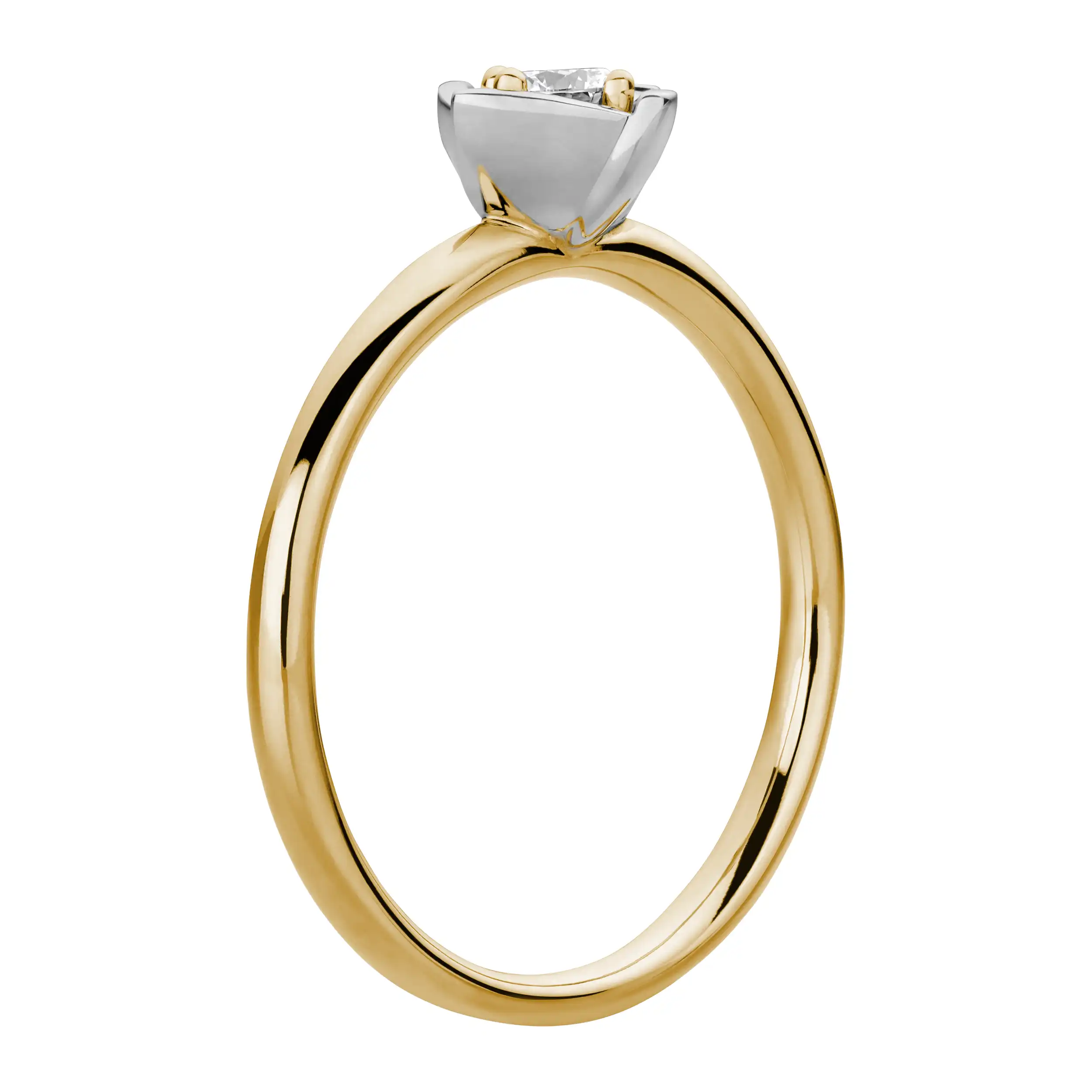 Gold Ring Diamant 0,15ct Yuna - Floral