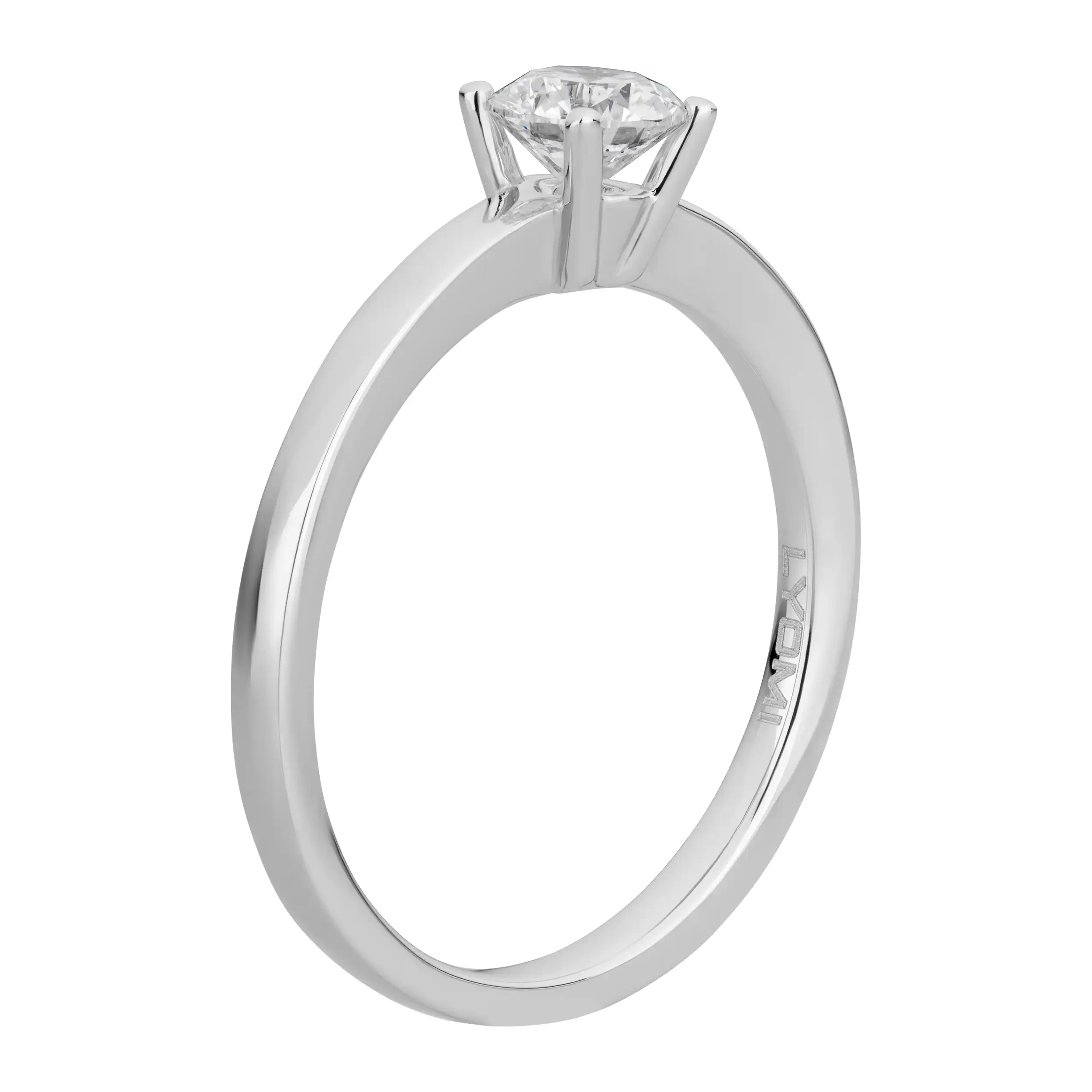 Gold Ring Diamant 0,50ct 4er Krappenfassung Solitär - Klassiker