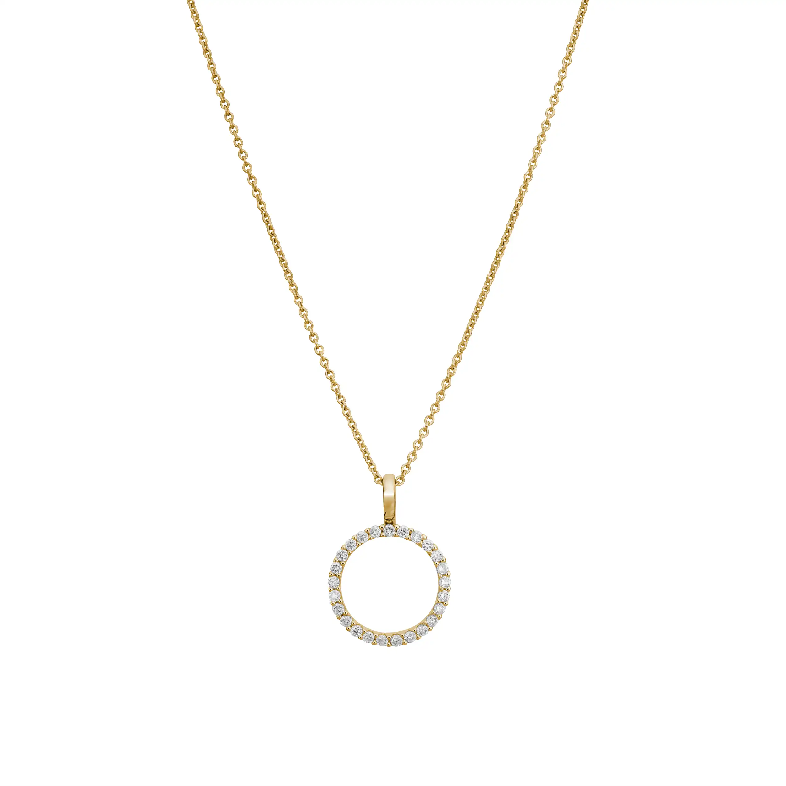 Gold Anhänger Diamant 0,28ct Memoire - Klassiker