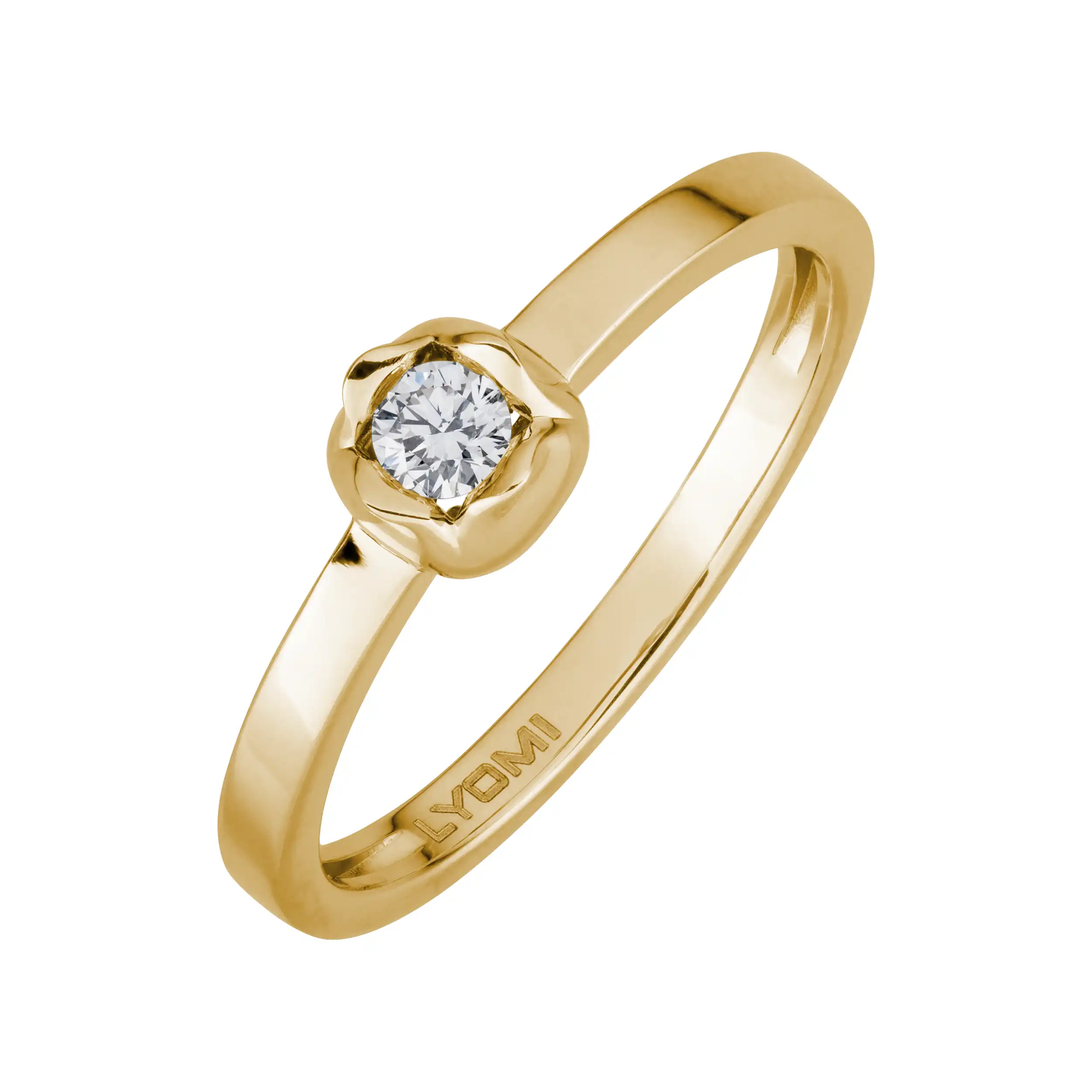 Gold Ring Diamant 0,10ct Zehra - Floral