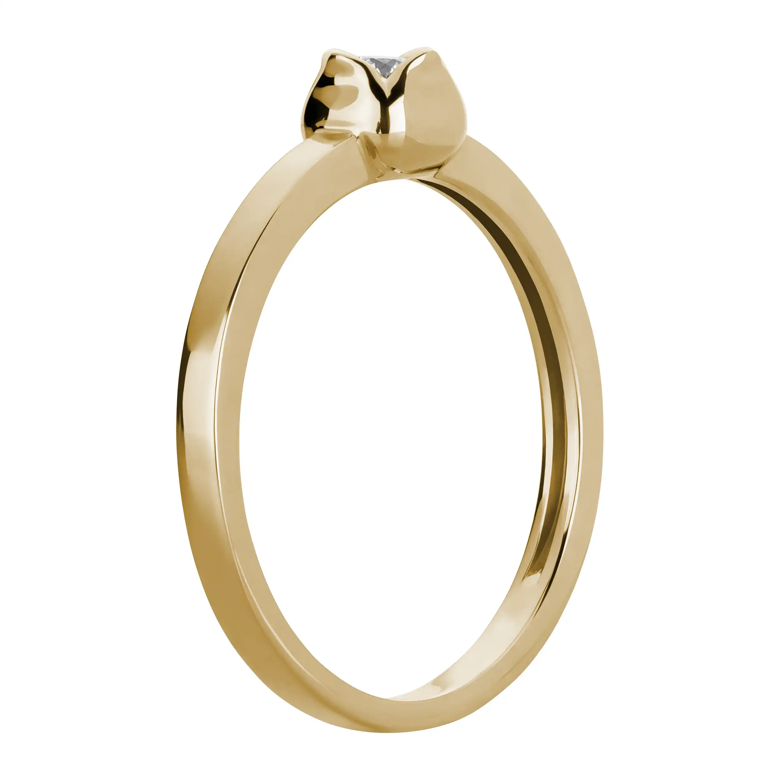 Gold Ring Diamant 0,10ct Zehra - Floral