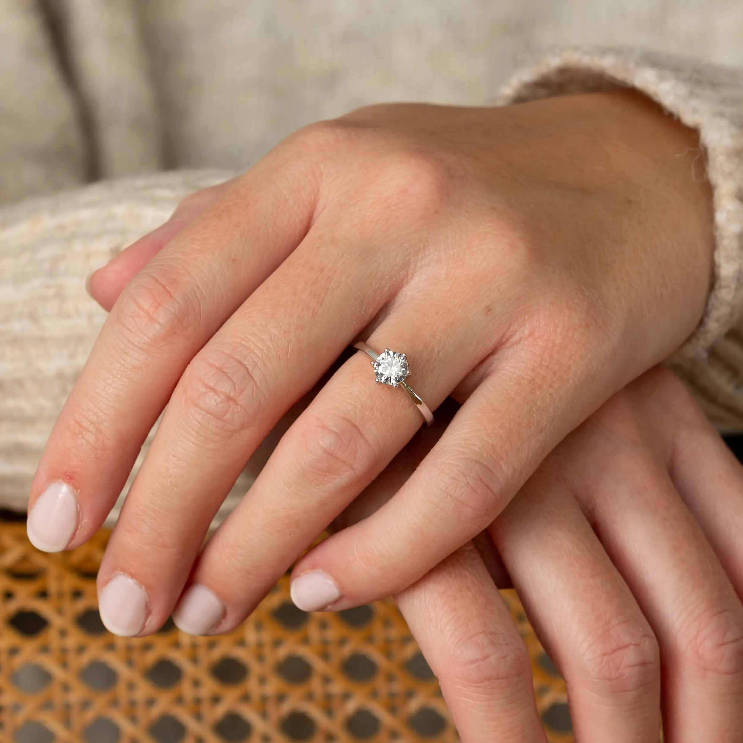 Gold Ring Diamant 0.75ct Solitaire