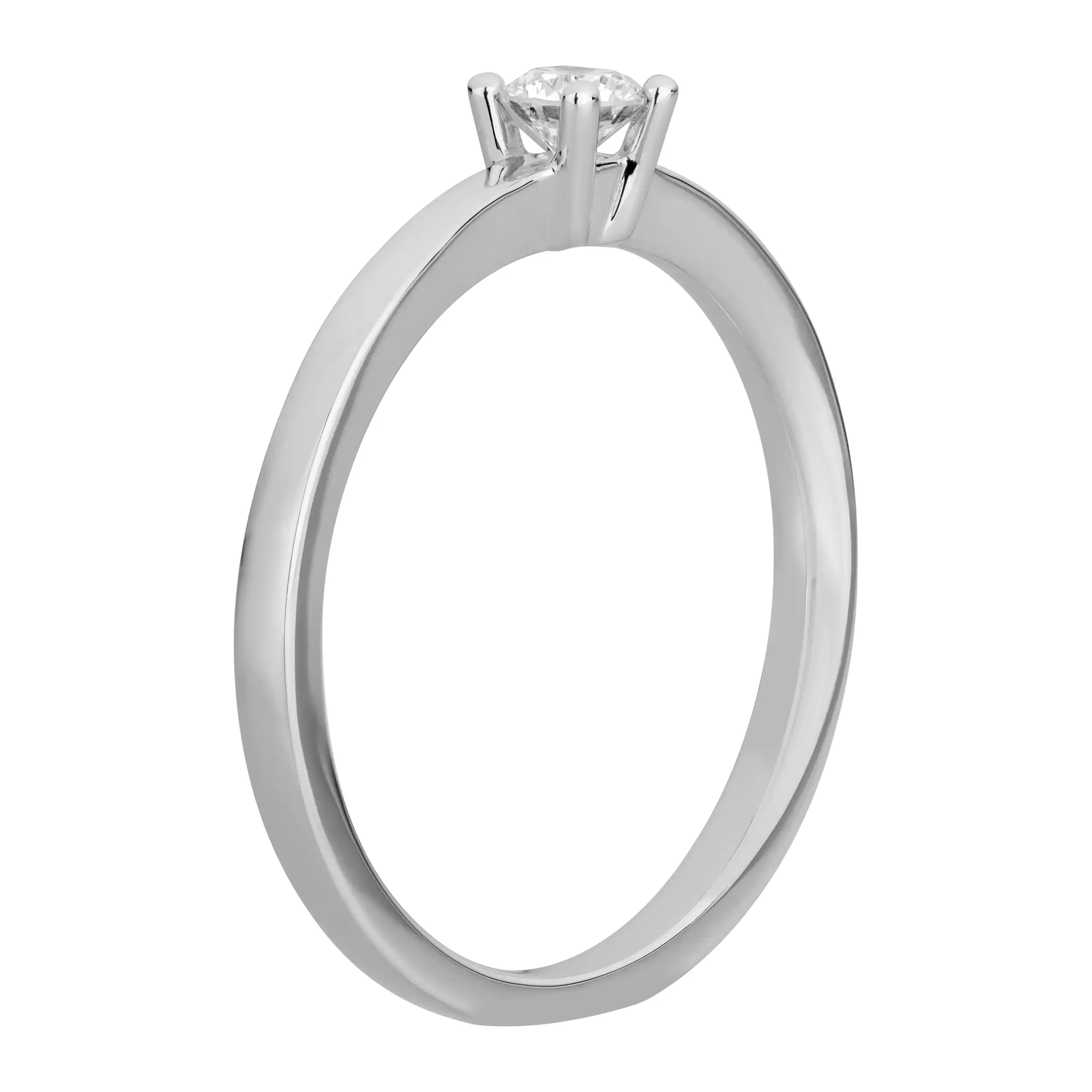 Gold Ring Diamant 0,20ct 4er Krappenfassung Solitär - Klassiker