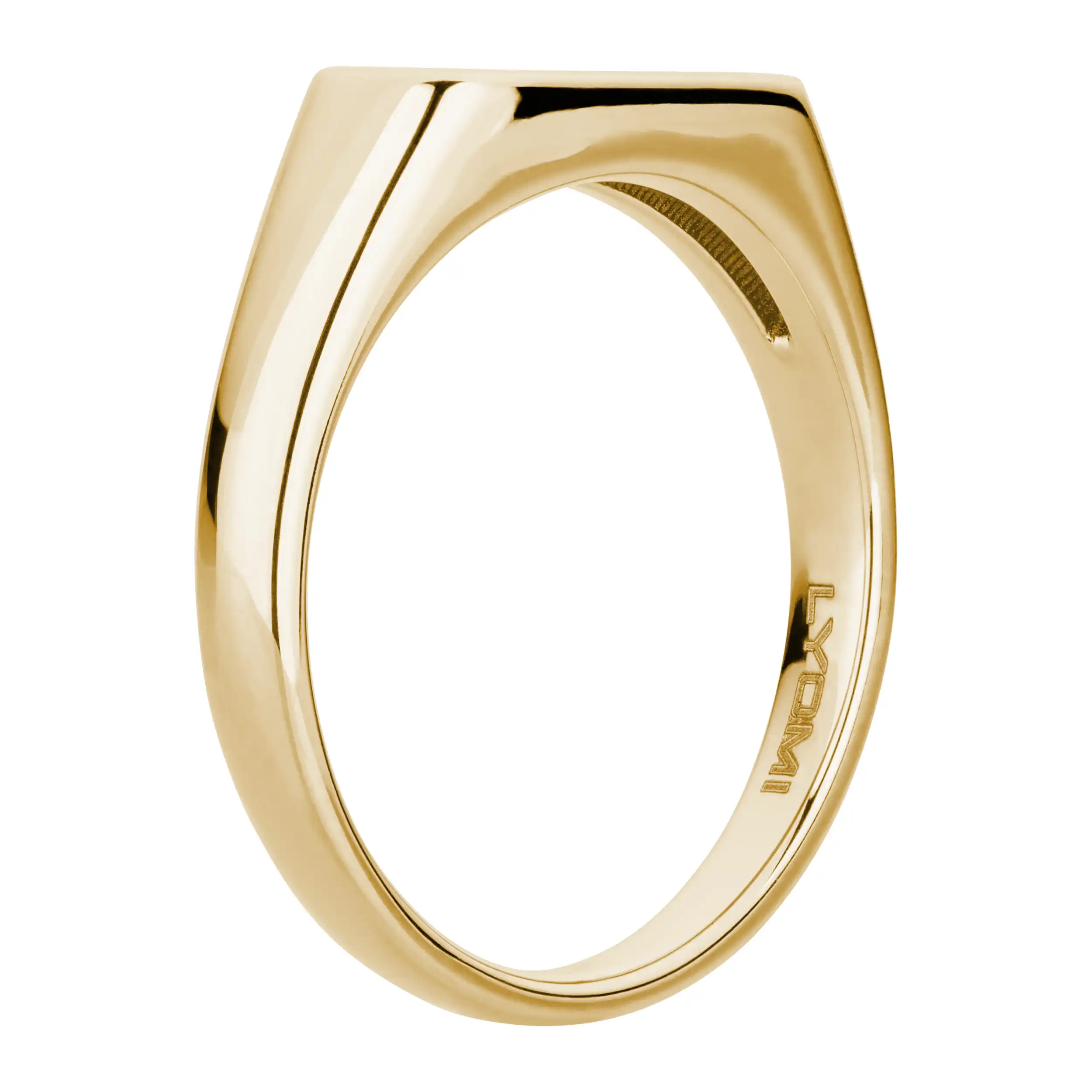 Gold Ring Siegelring schmal - Klassiker