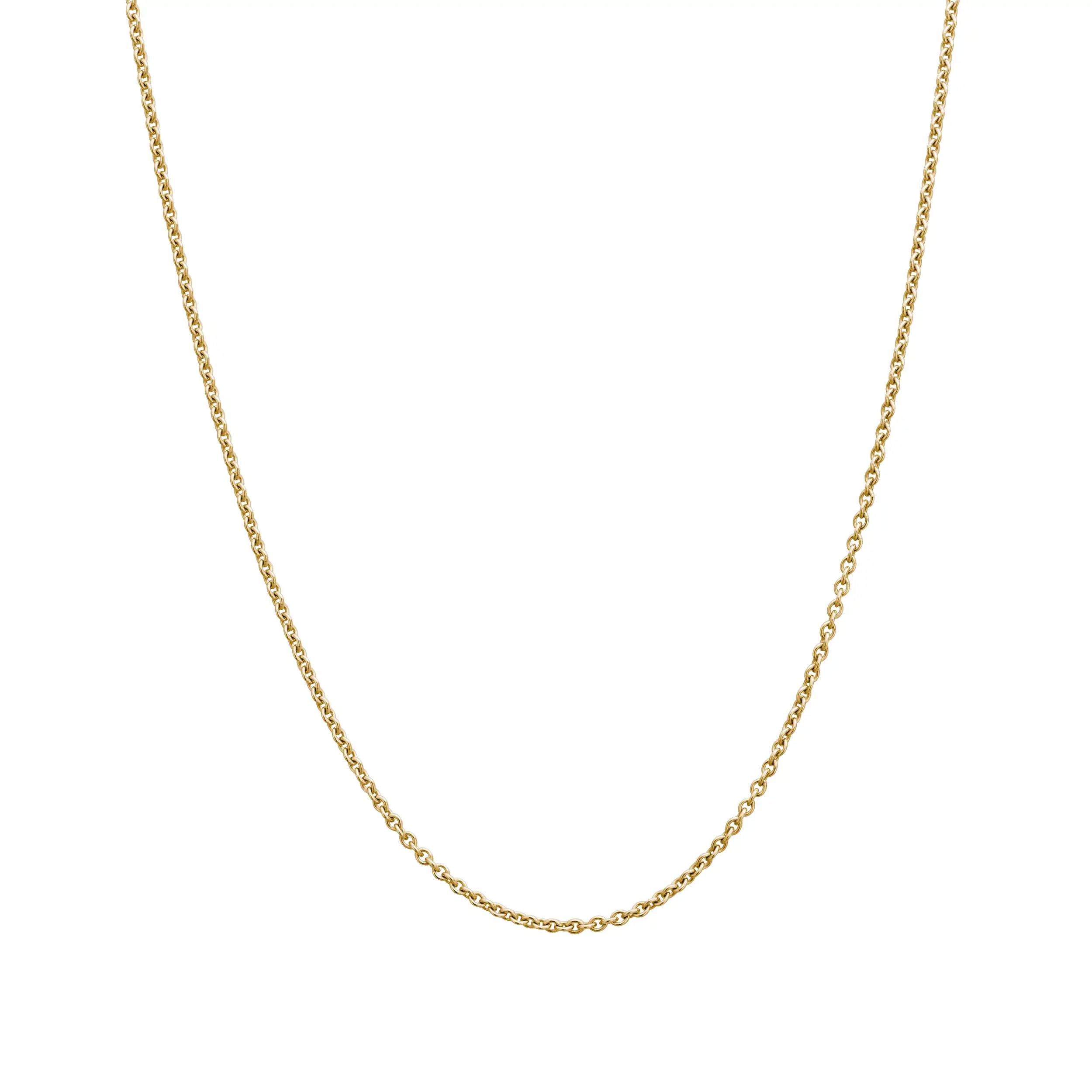Elegante 14 Karat Gold Kette mit Karabiner