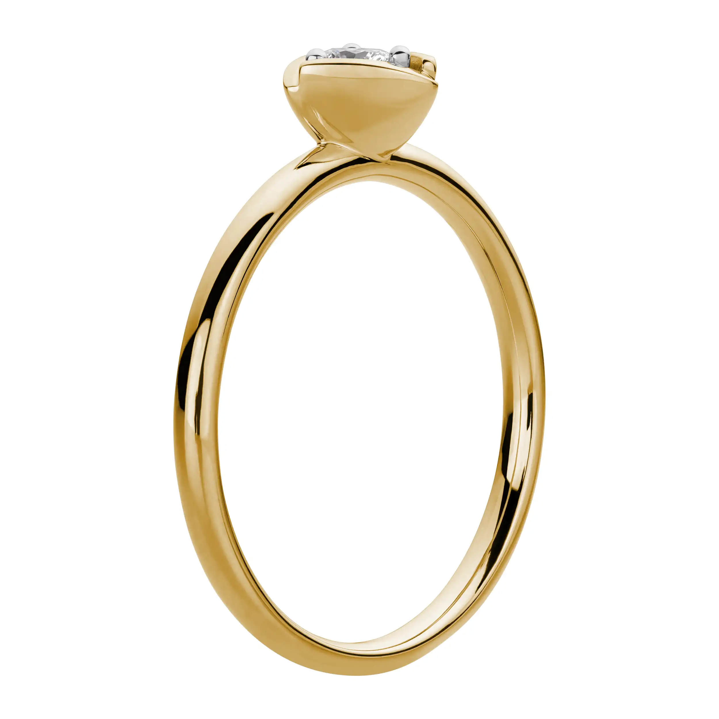 Gold Ring Diamant 0,10ct Maylea - Floral