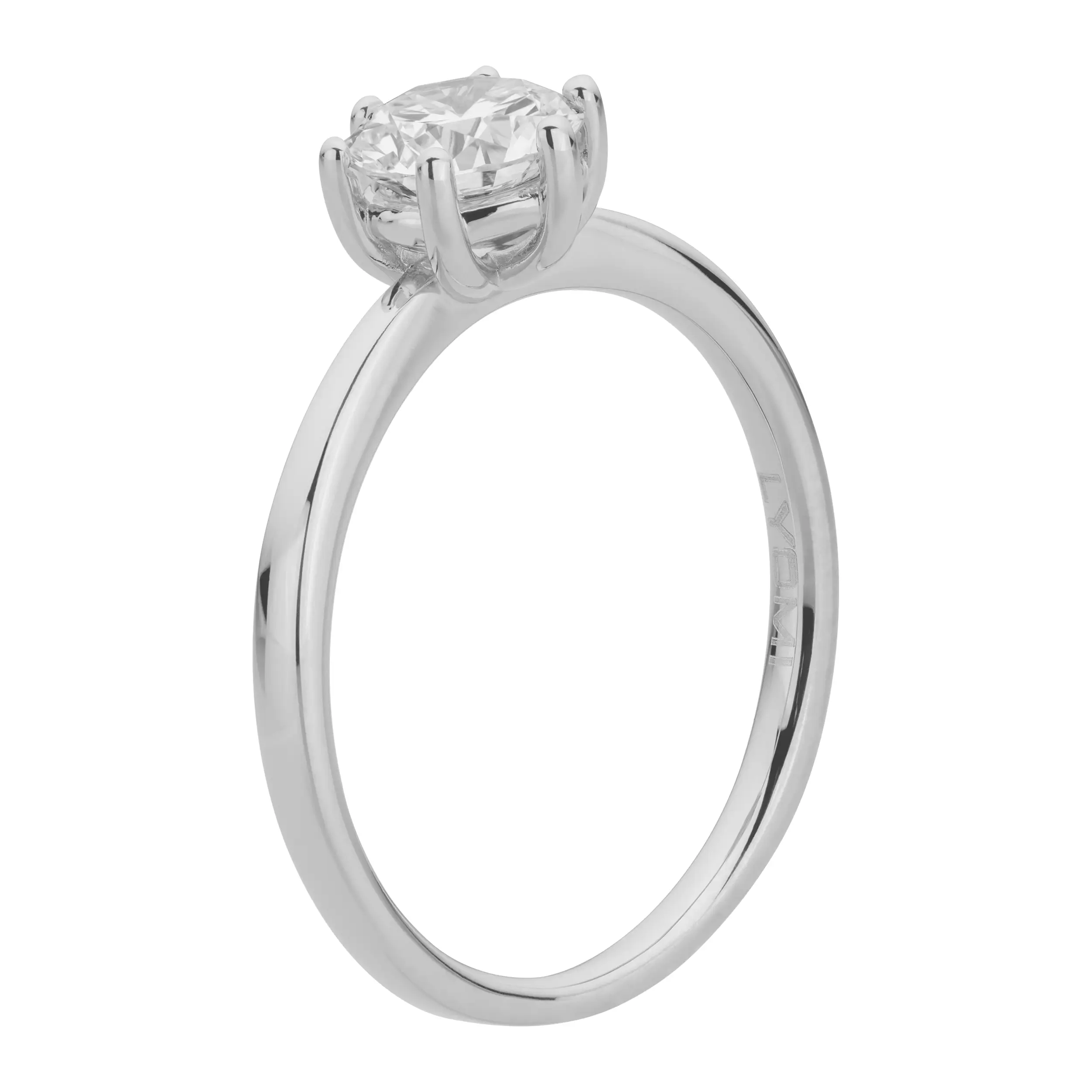 Weißgold Ring Diamant 0.75ct 6er Stotzen Solitaire