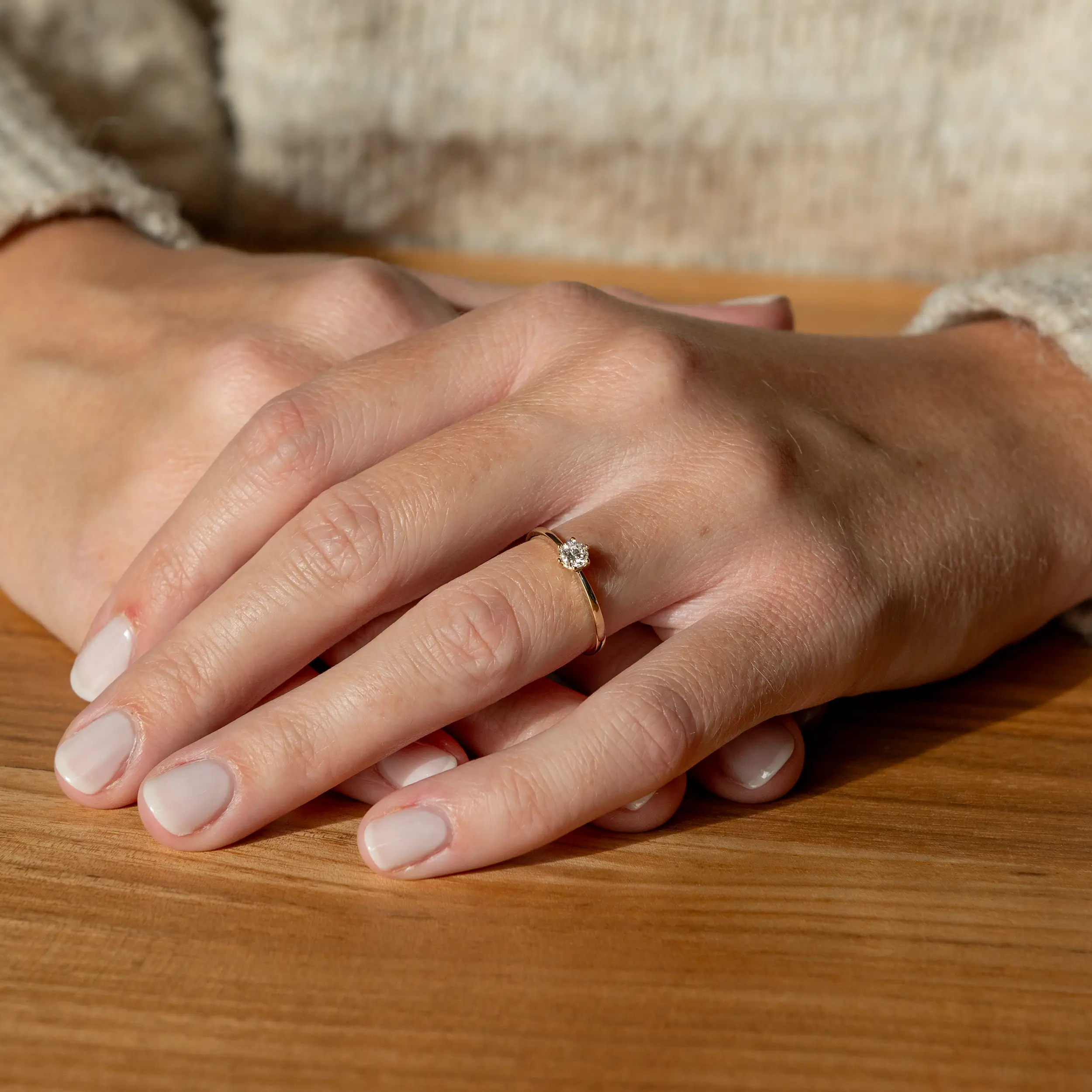 Gold Ring Diamant 0.25ct Solitaire