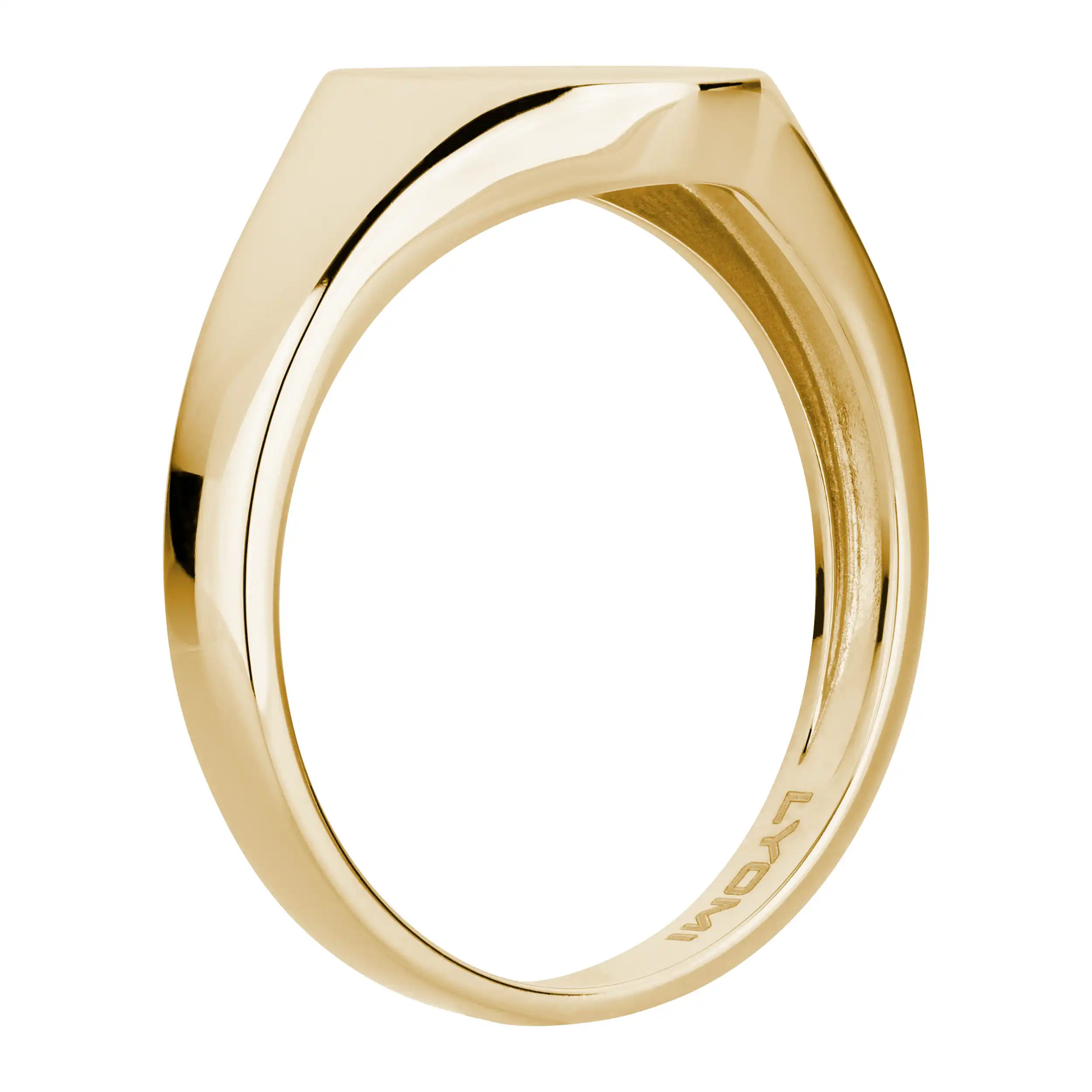 Gold Ring Siegelring oval - Klassiker