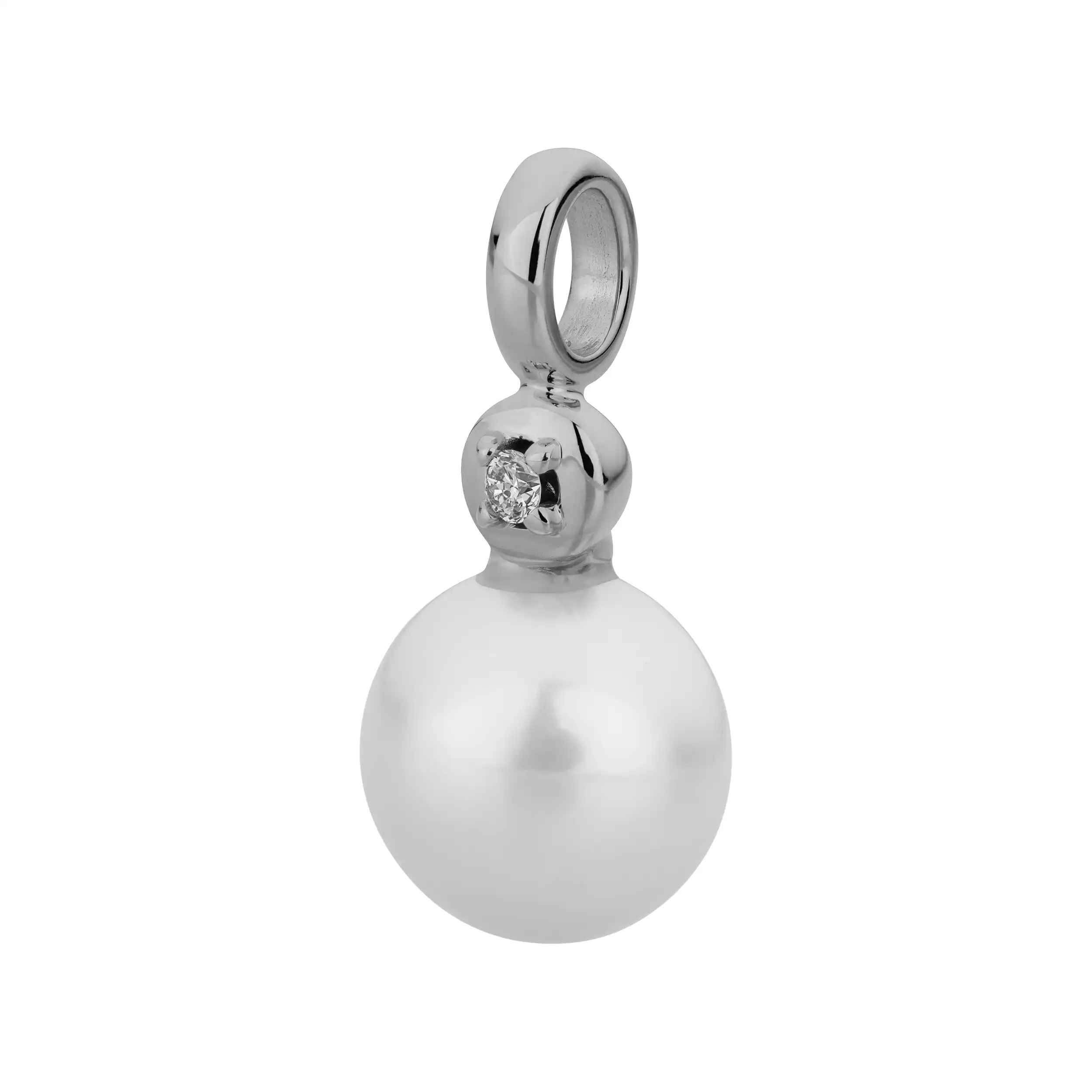 Gold Anhänger Diamant 0,02ct mit Perlen - Ozean