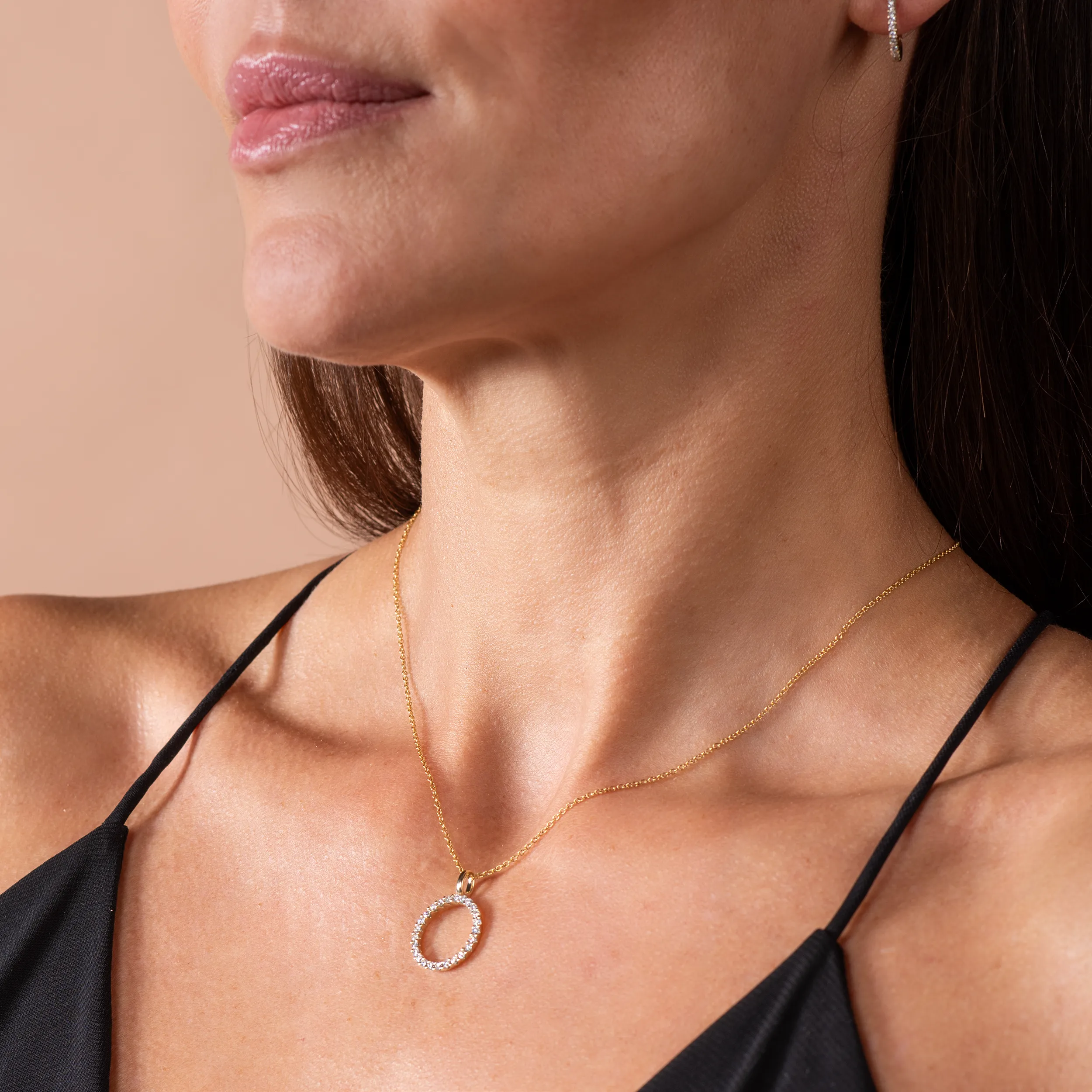 Gold Anhänger Diamant 0,51ct Memoire - Klassiker