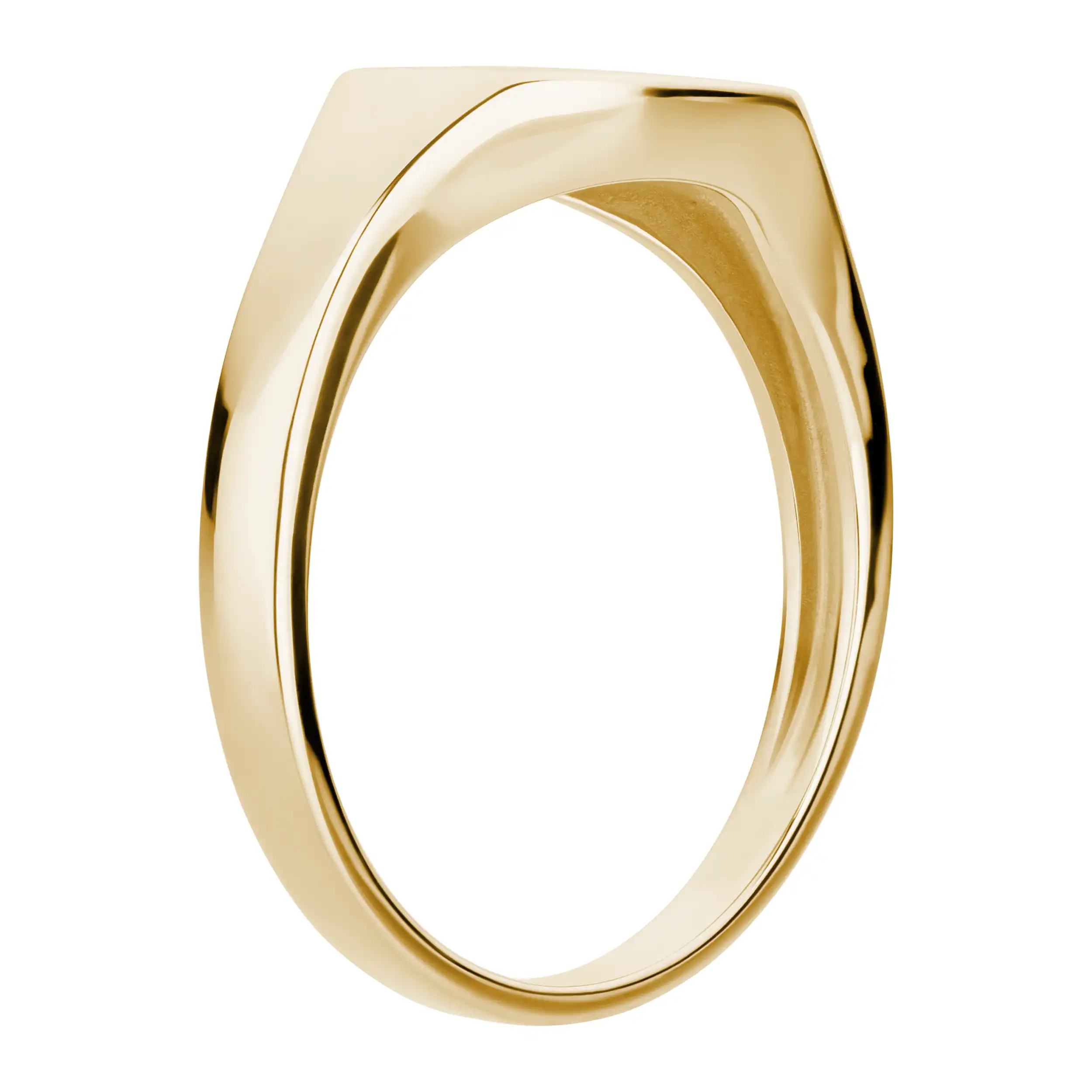 Gold Ring Siegelring antik quer - Klassiker