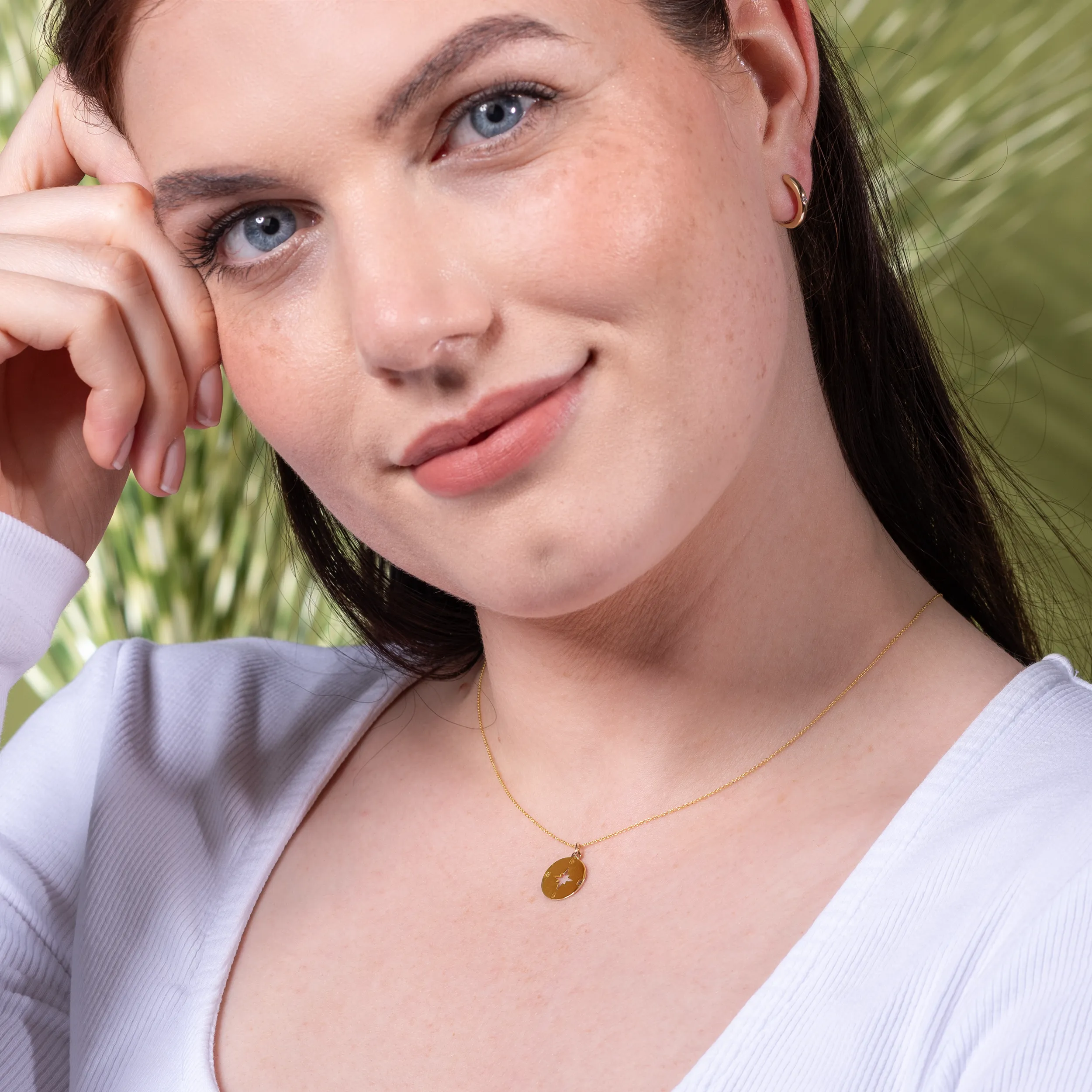 Gold Anhänger Windrose - Symbole