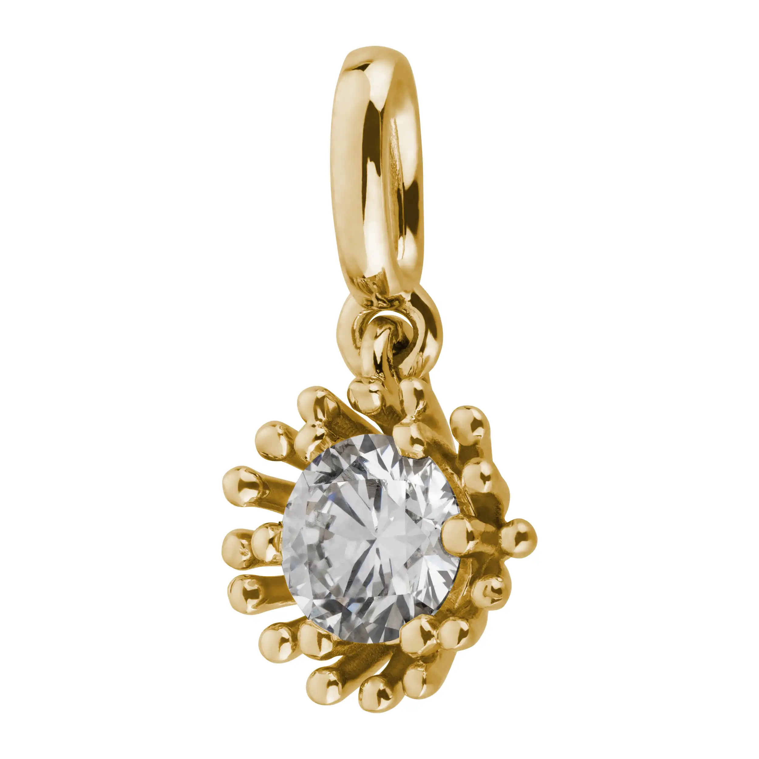 Gold Anhänger Diamant 0,25ct Runa - Floral